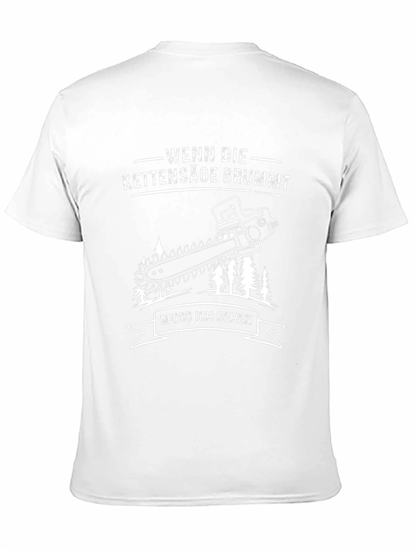Wenn Die Kettensäge Brummt Black Graphic Tee