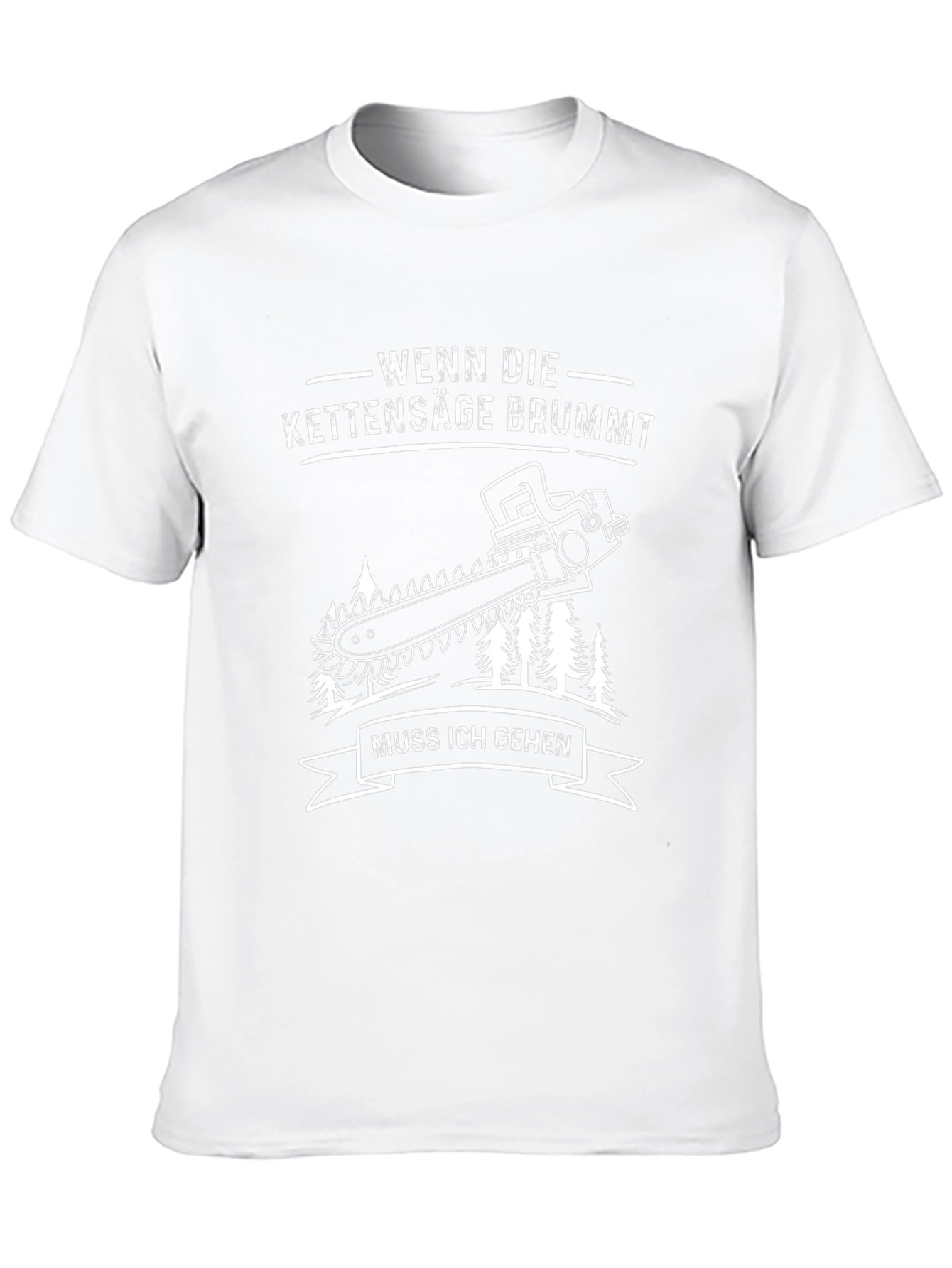 Wenn Die Kettensäge Brummt Black Graphic Tee