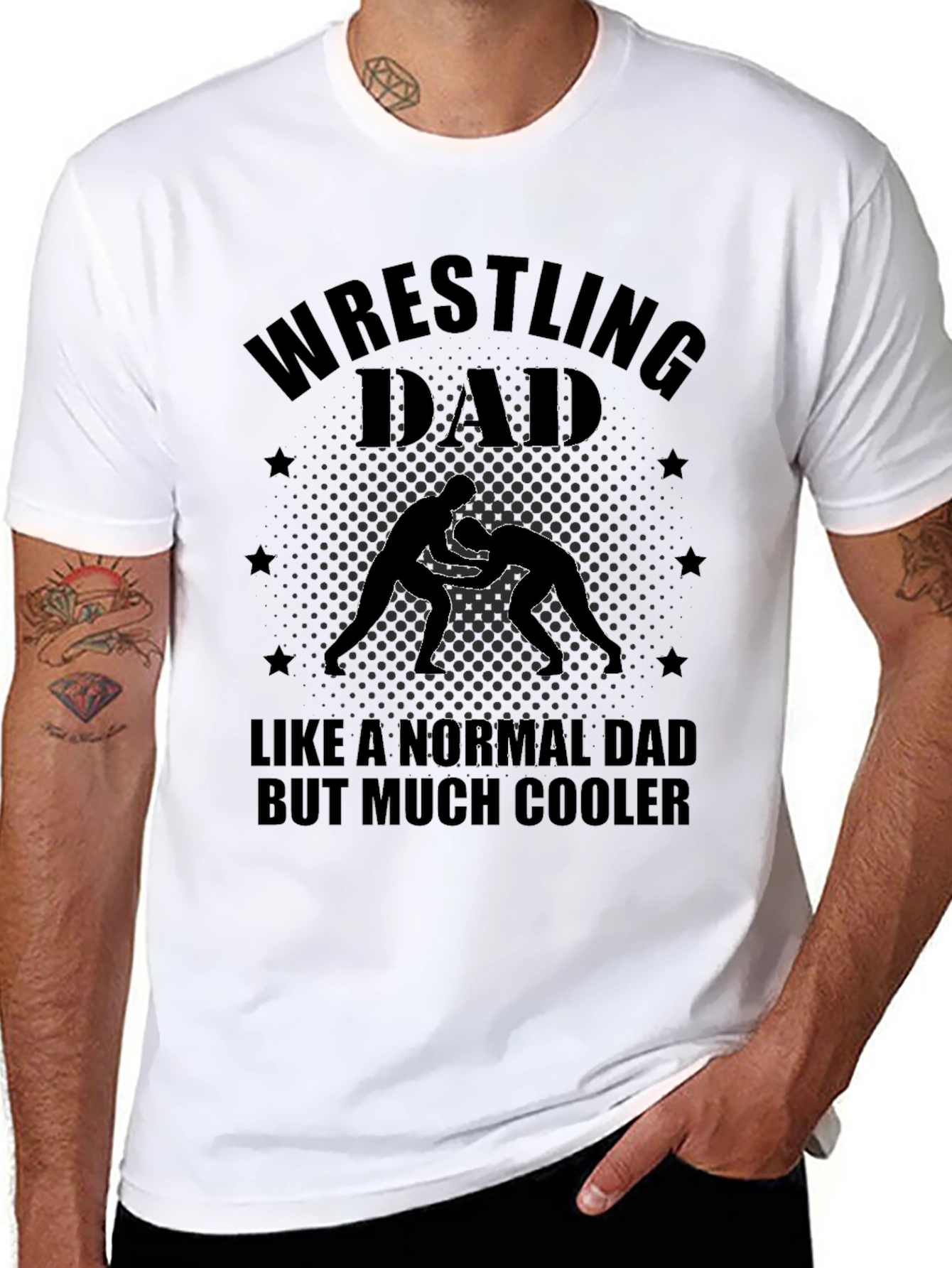 Wrestling Dad T-Shirt - Cool Dad Edition