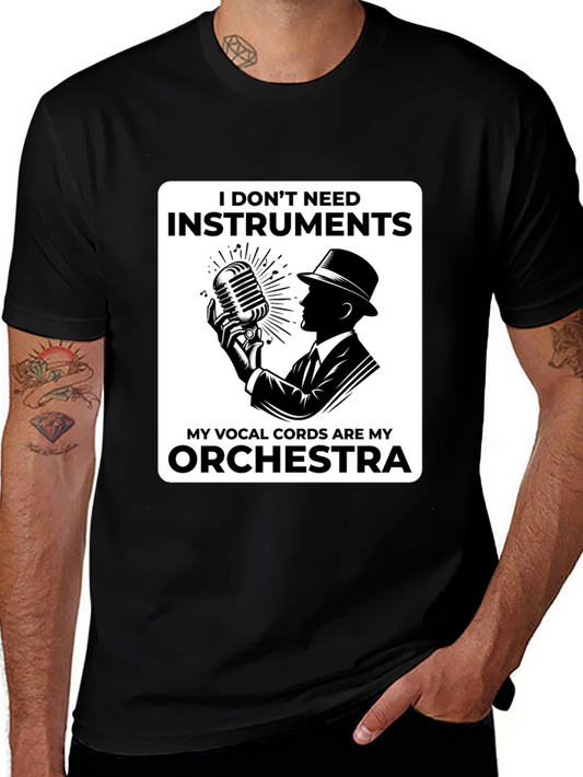 Vocal Cords Orchestra Graphic Tee - Music Lover Shirt