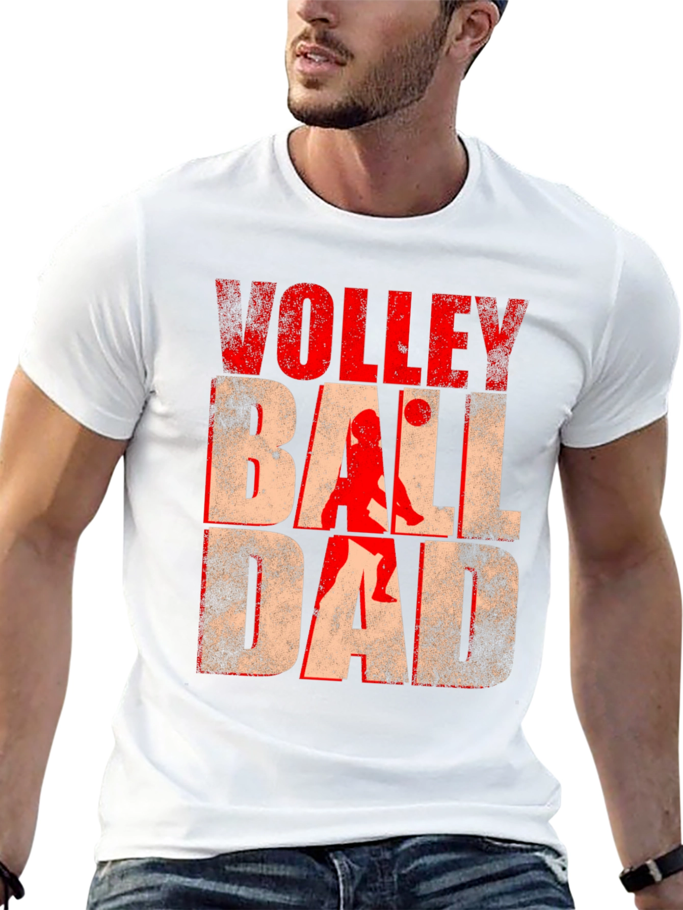 Volleyball Dad Graphic Tee