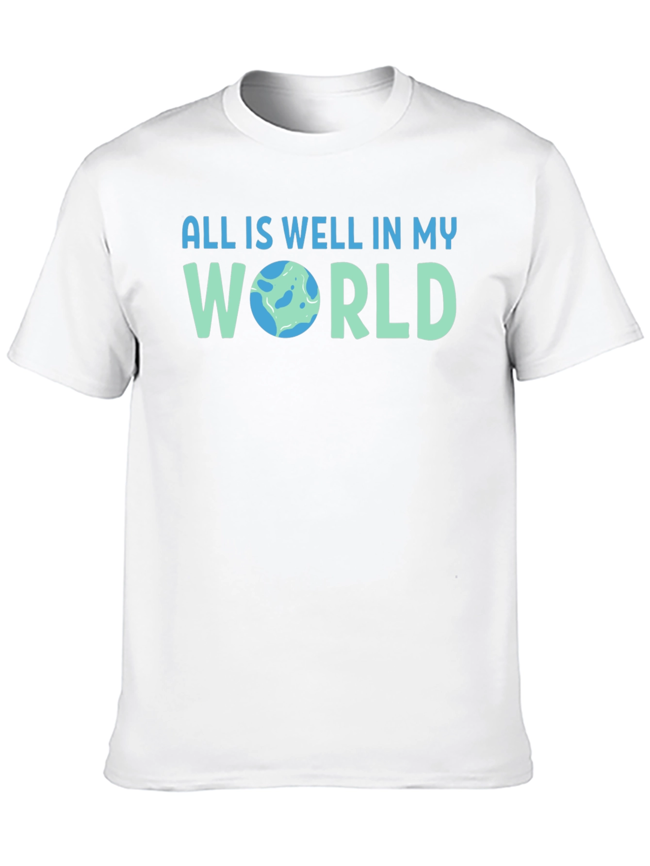 All is Well Earth Graphic Tee - Mens T-Shirt