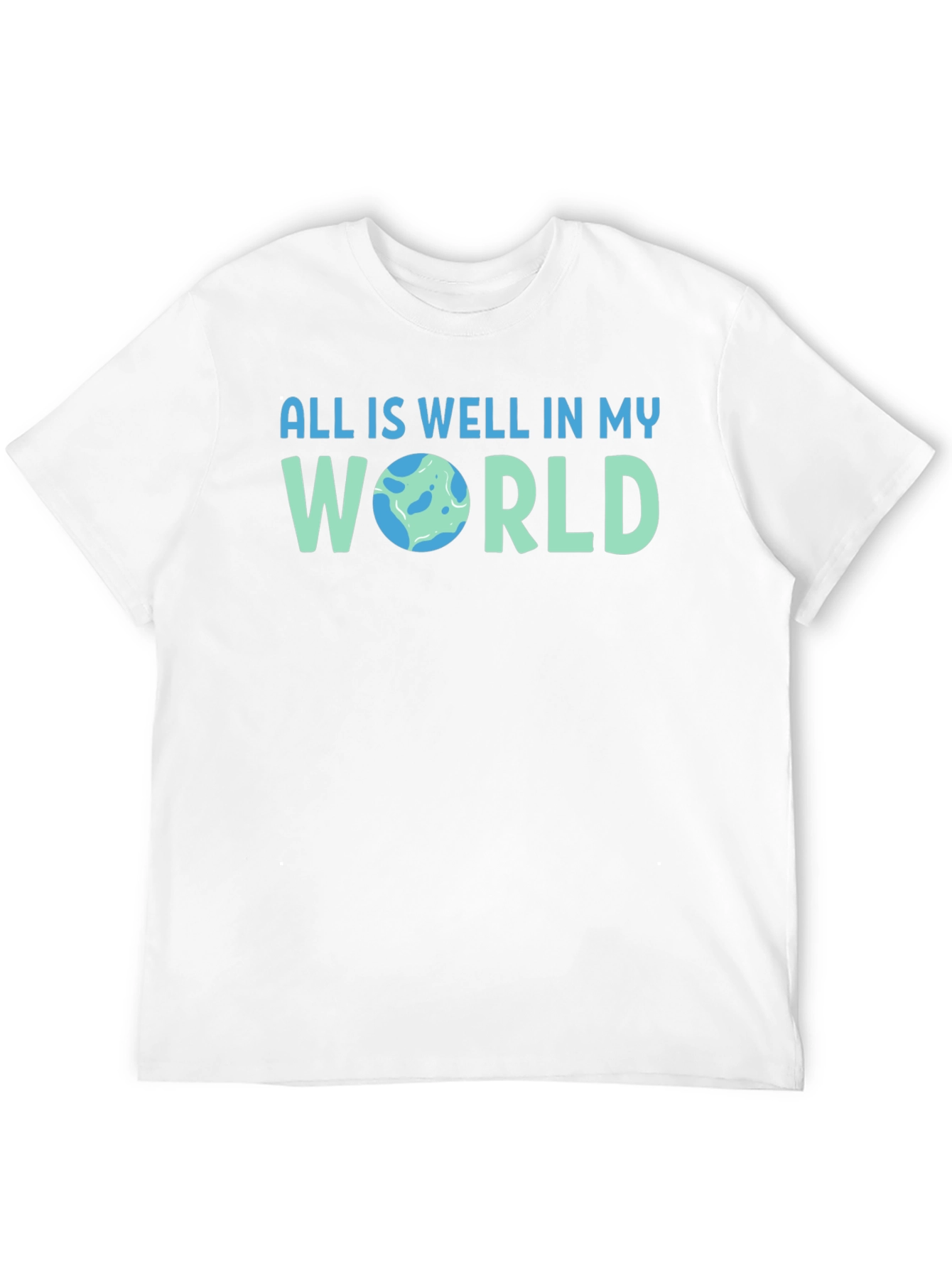 All is Well Earth Graphic Tee - Mens T-Shirt