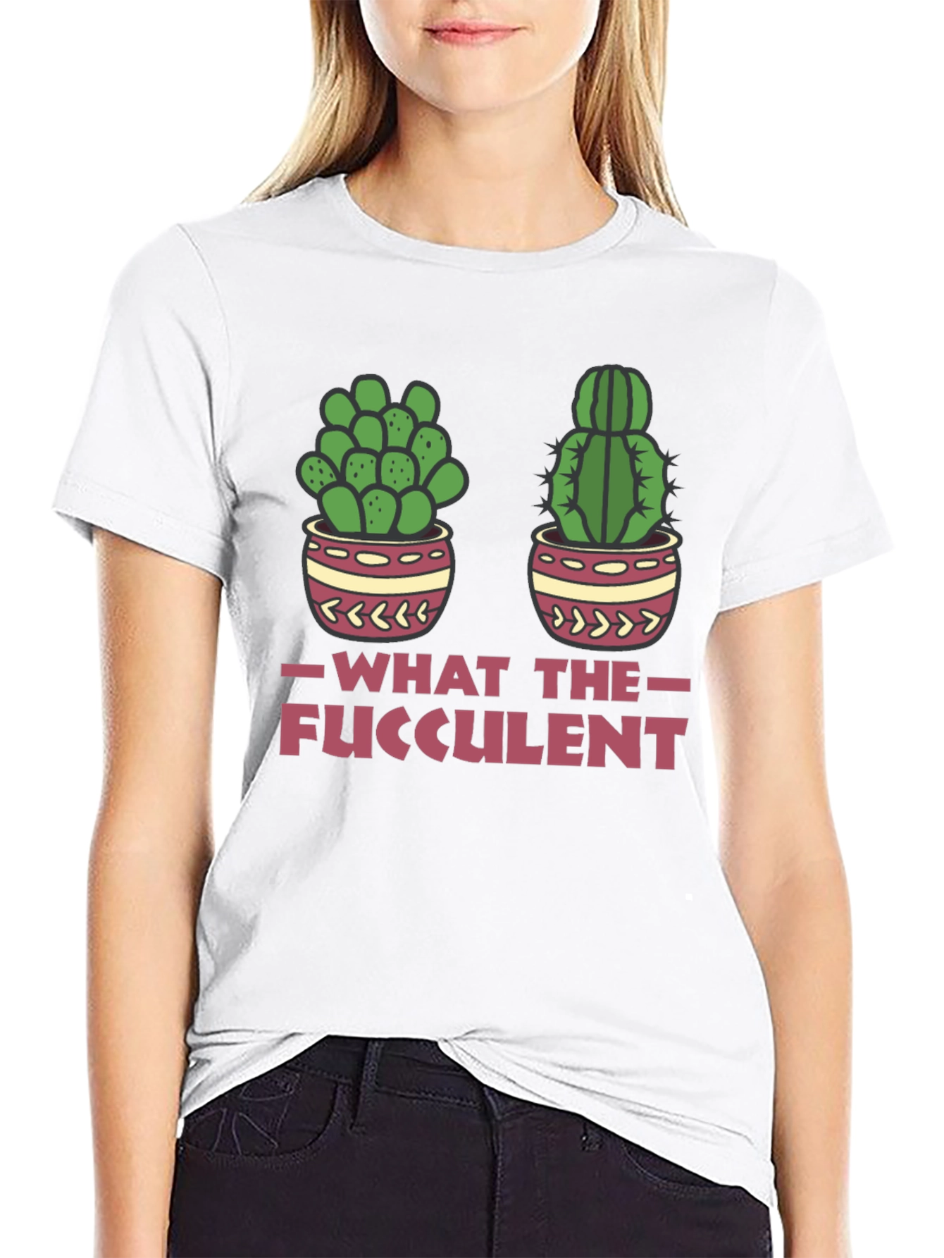 What The Fucculent Funny Cactus T-Shirt