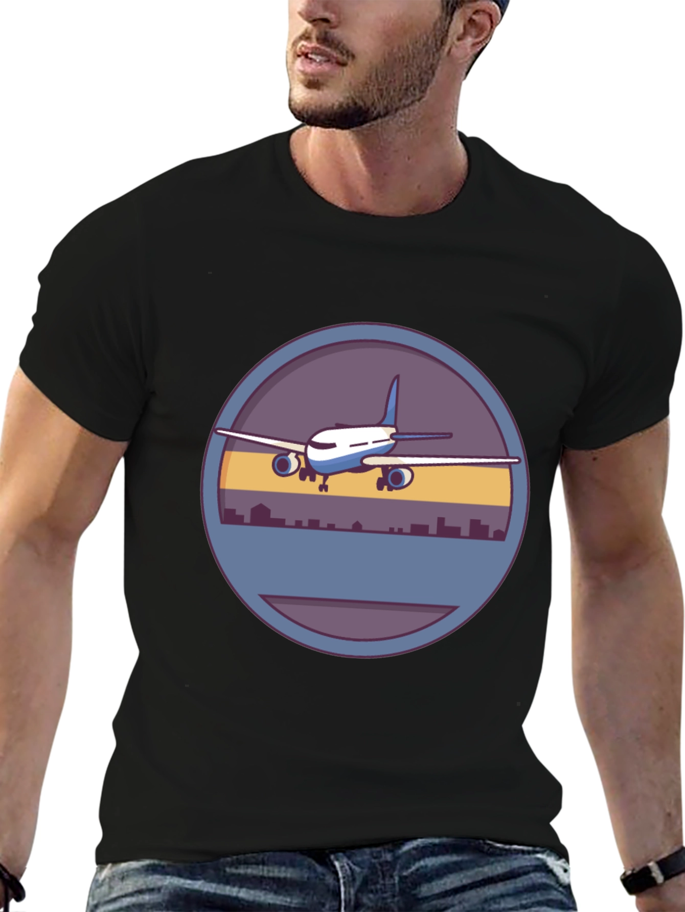 Airplane Graphic Tee - Aviation Lover T-Shirt