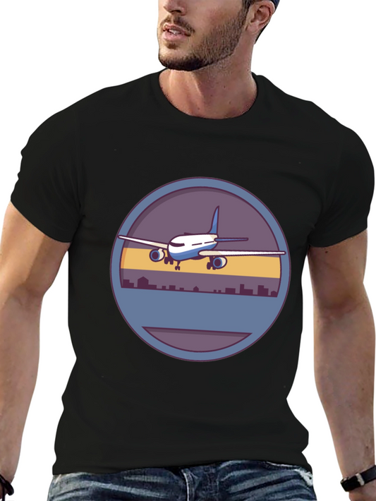 Airplane Graphic Tee - Aviation Lover T-Shirt
