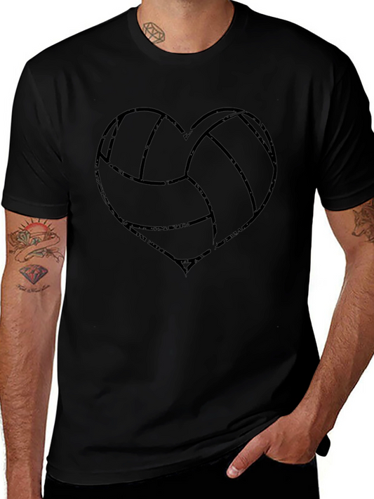Volleyball Heart Graphic Tee