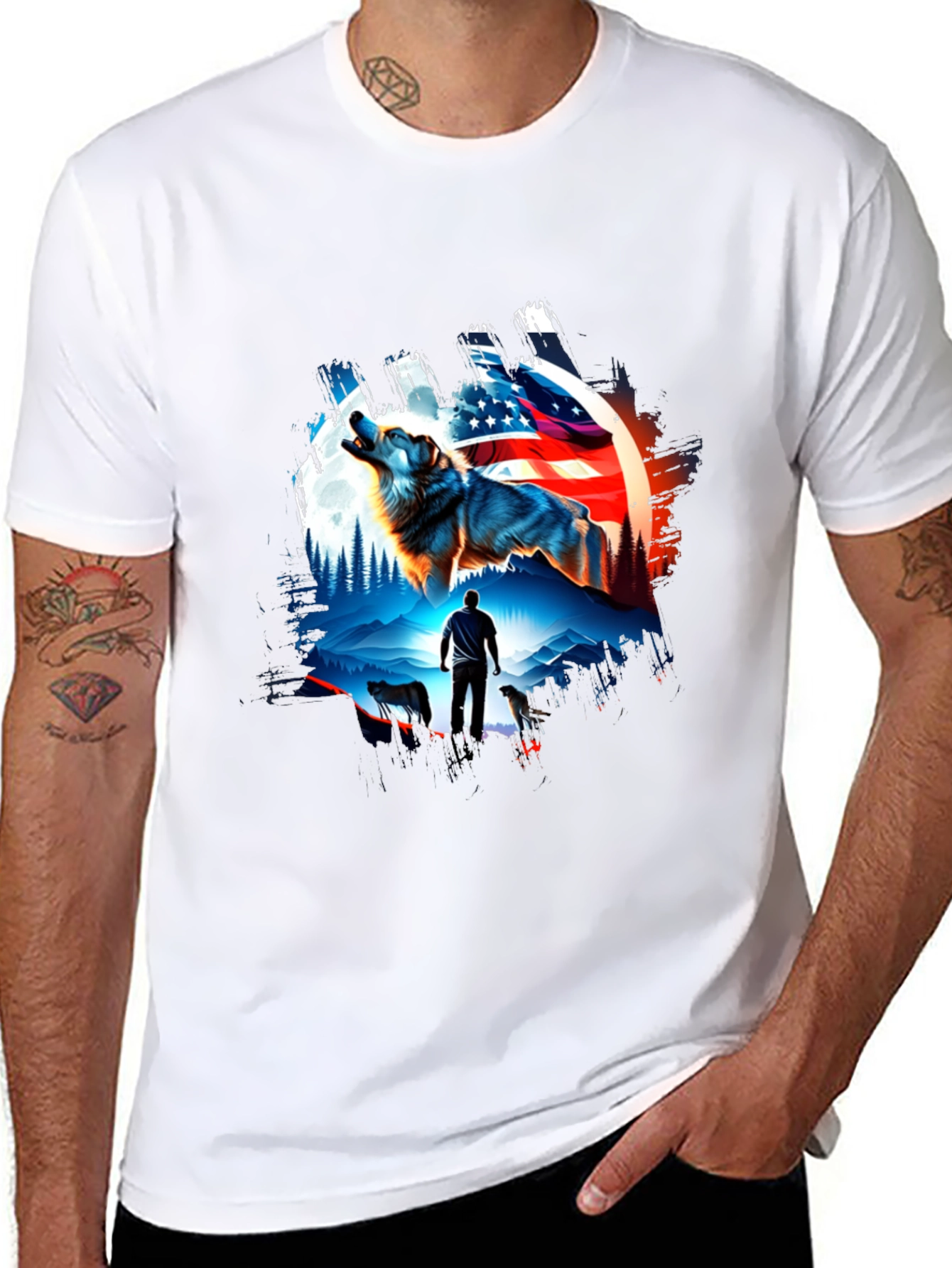 American Pride Wolf Pack T-Shirt