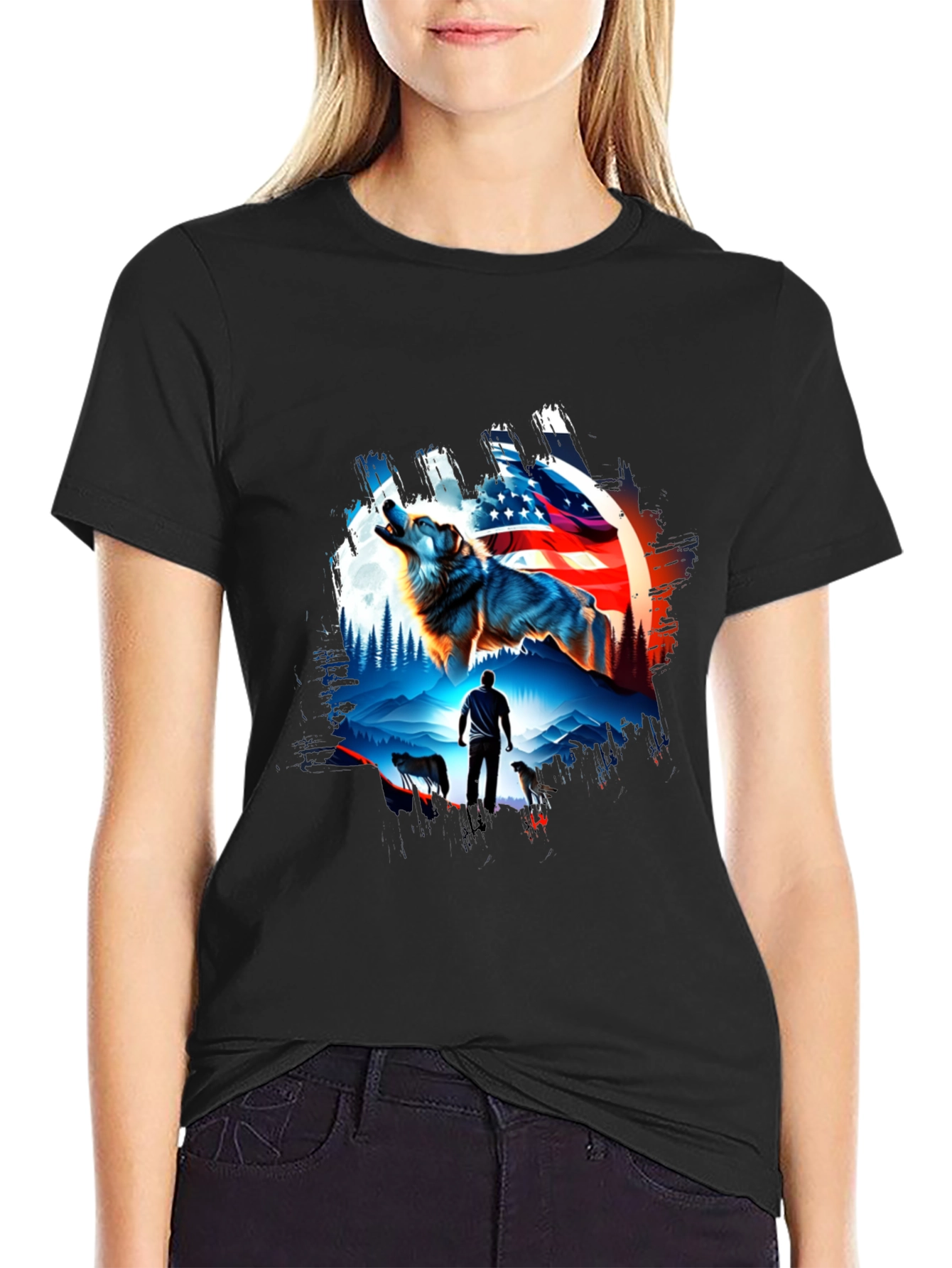 American Pride Wolf Pack T-Shirt
