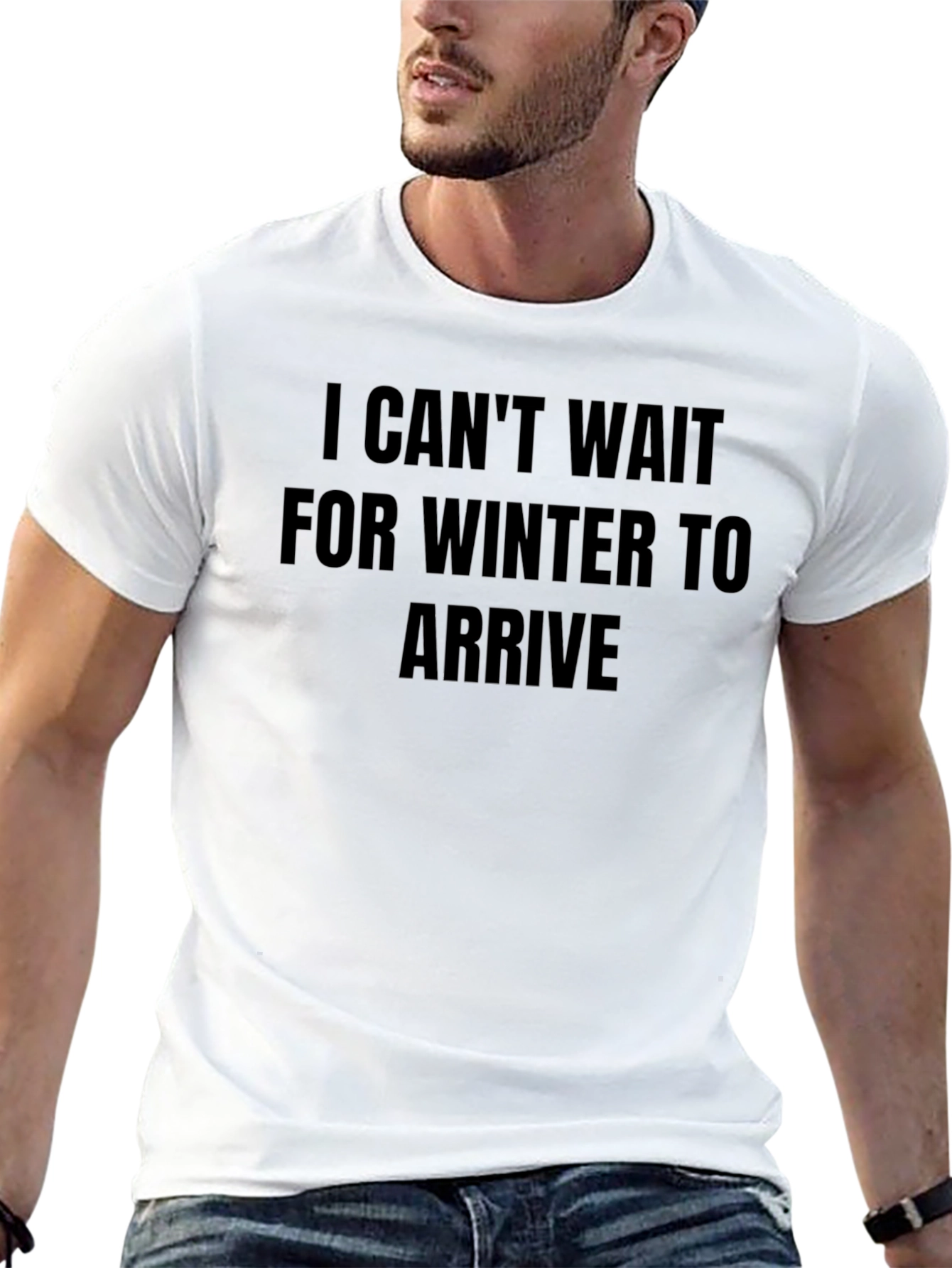 Winter Awaits Black Graphic Tee