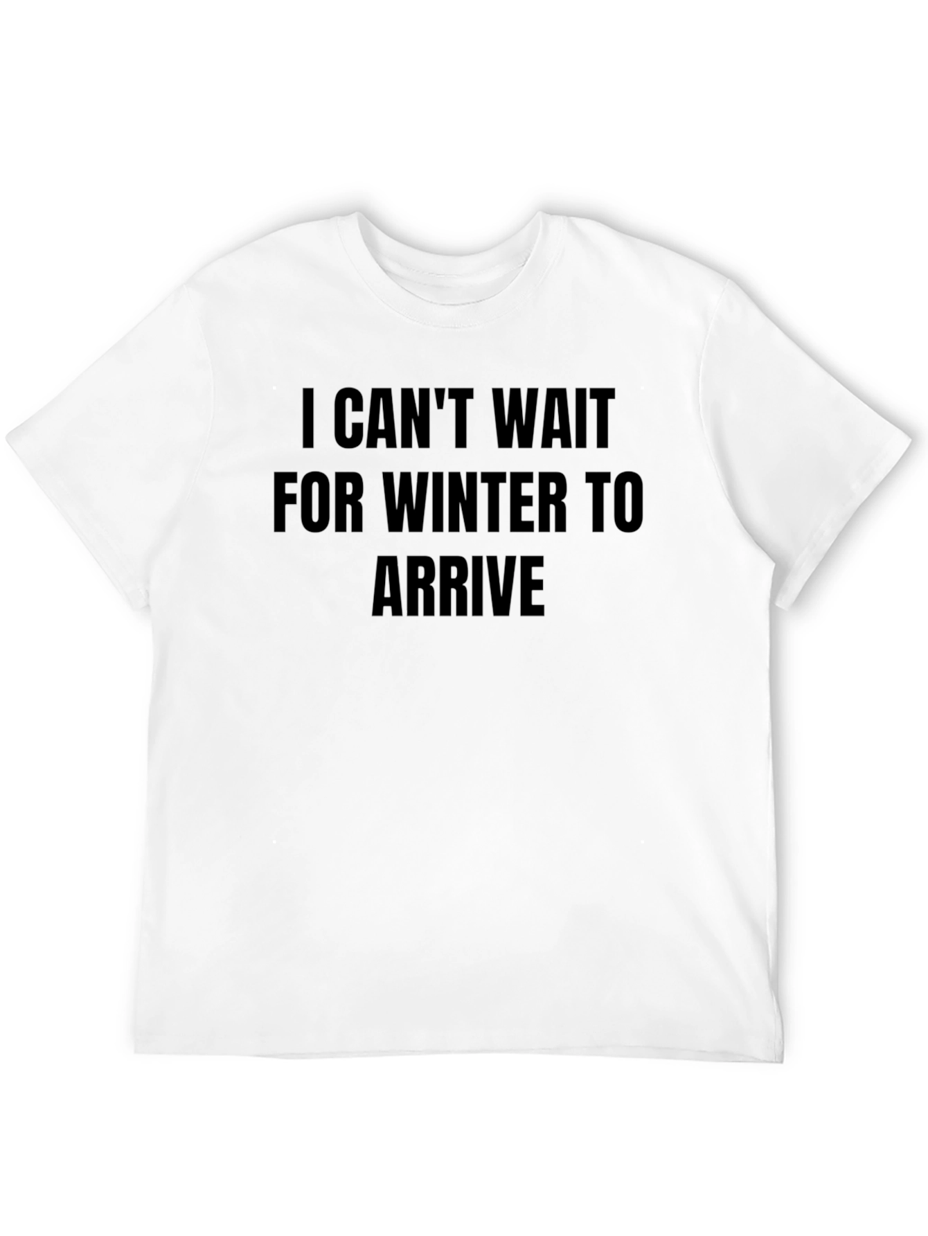 Winter Awaits Black Graphic Tee