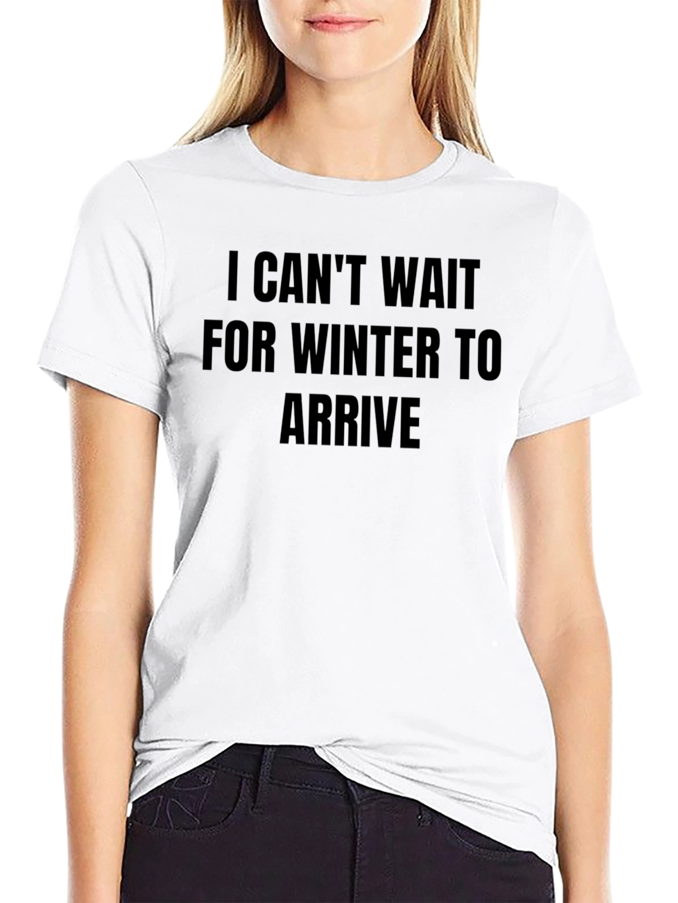 Winter Awaits Black Graphic Tee