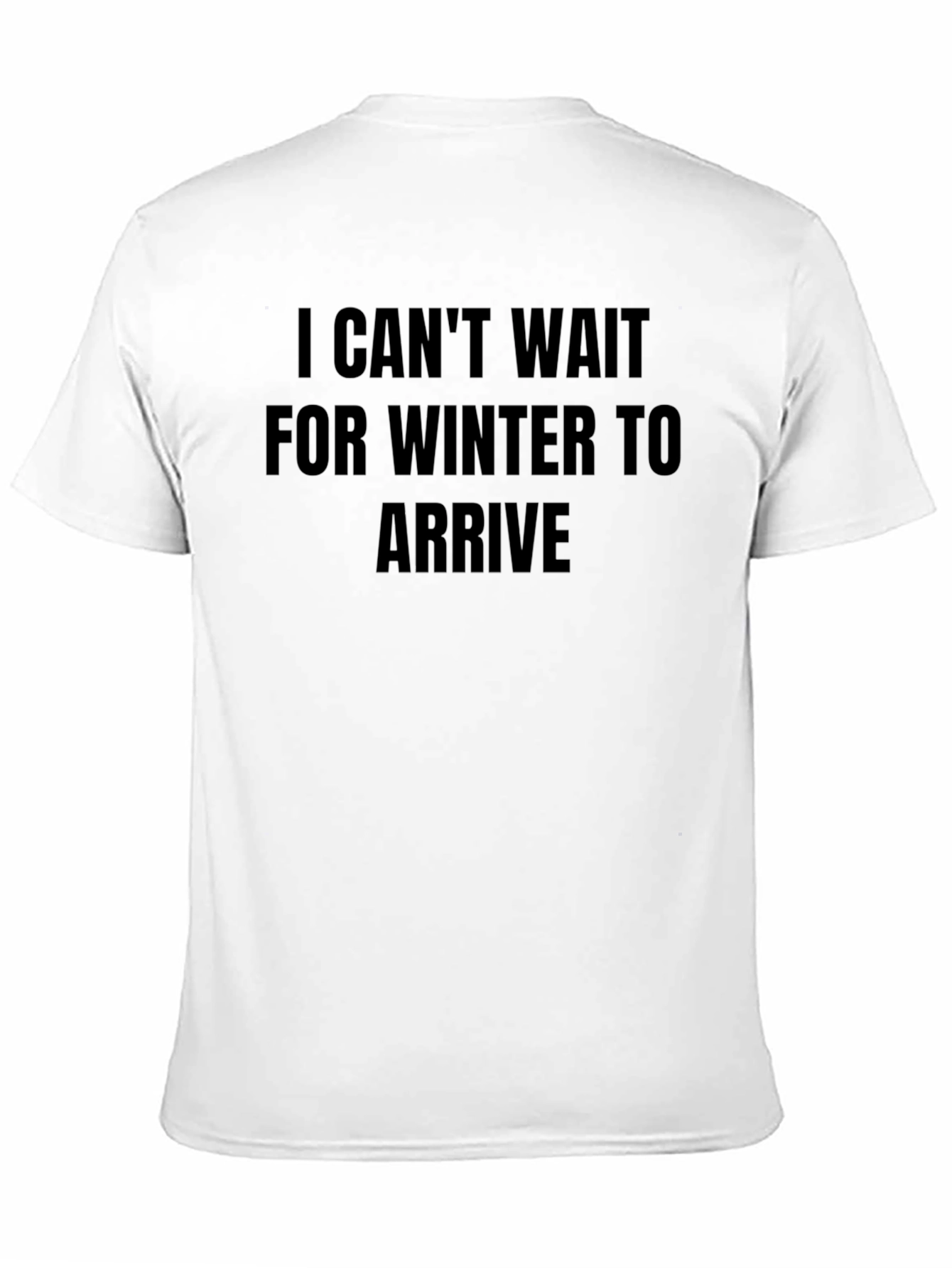 Winter Awaits Black Graphic Tee