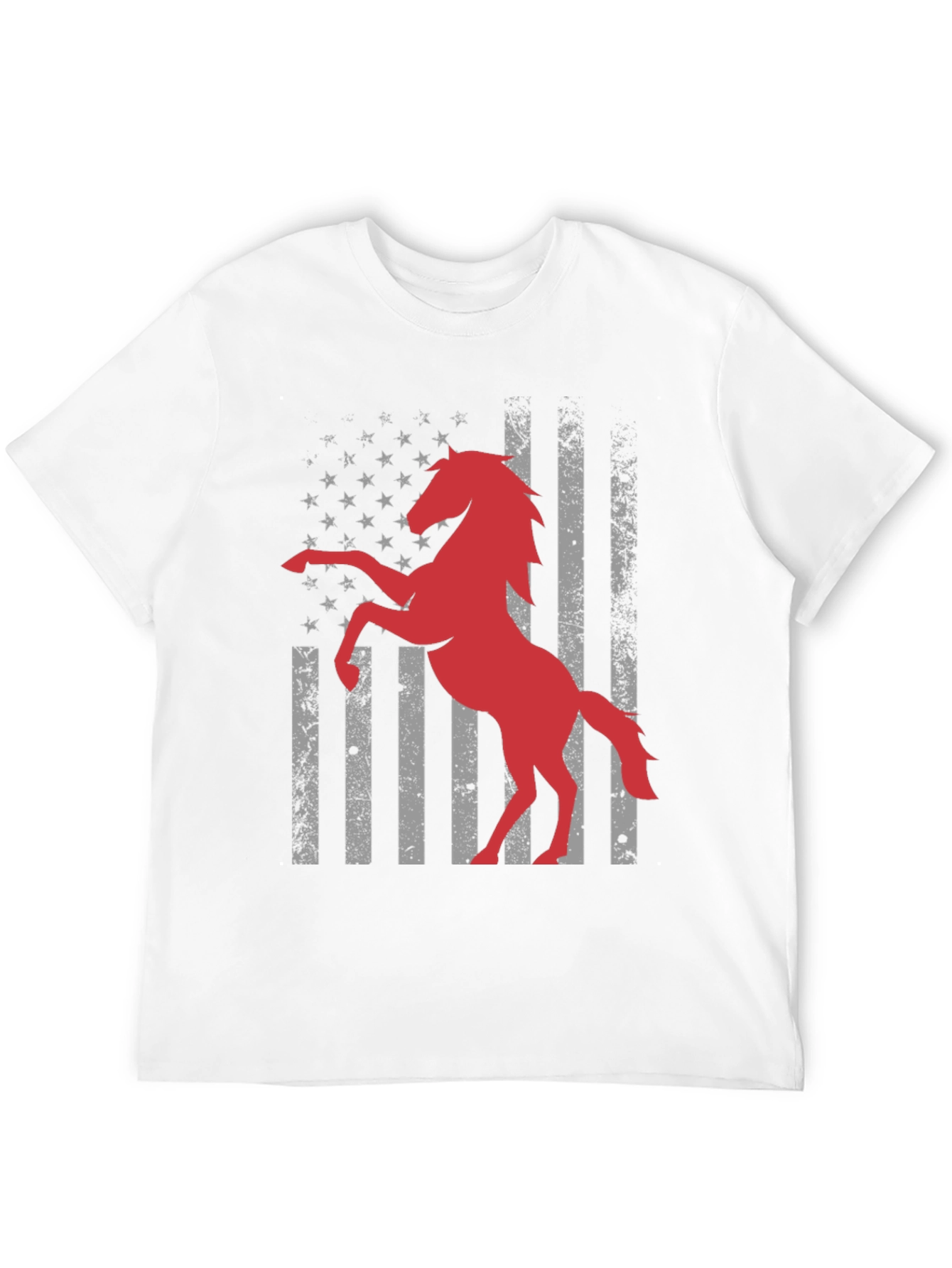 American Horse Flag T-Shirt - Black