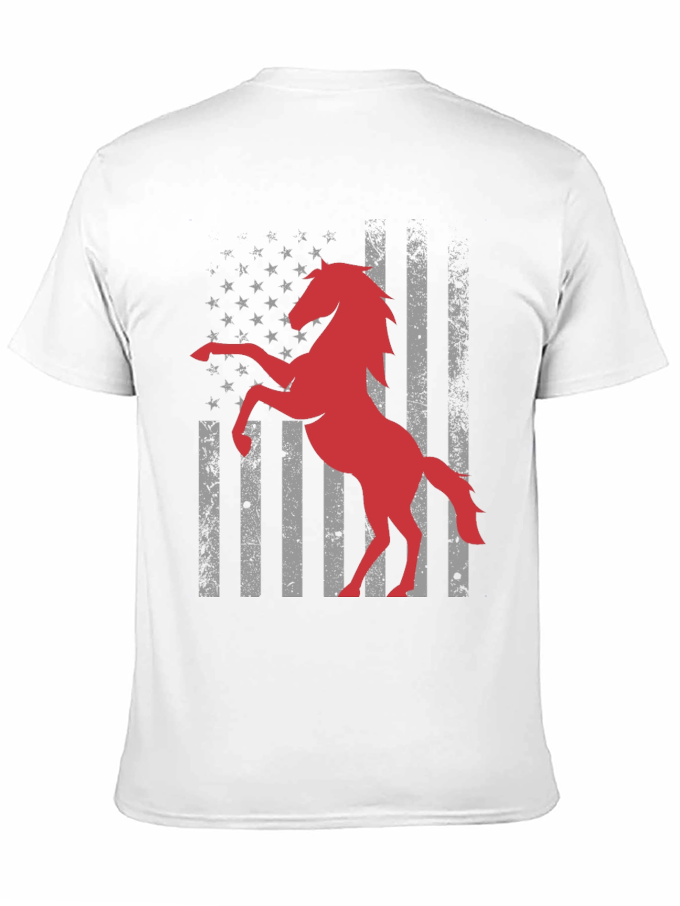 American Horse Flag T-Shirt - Black