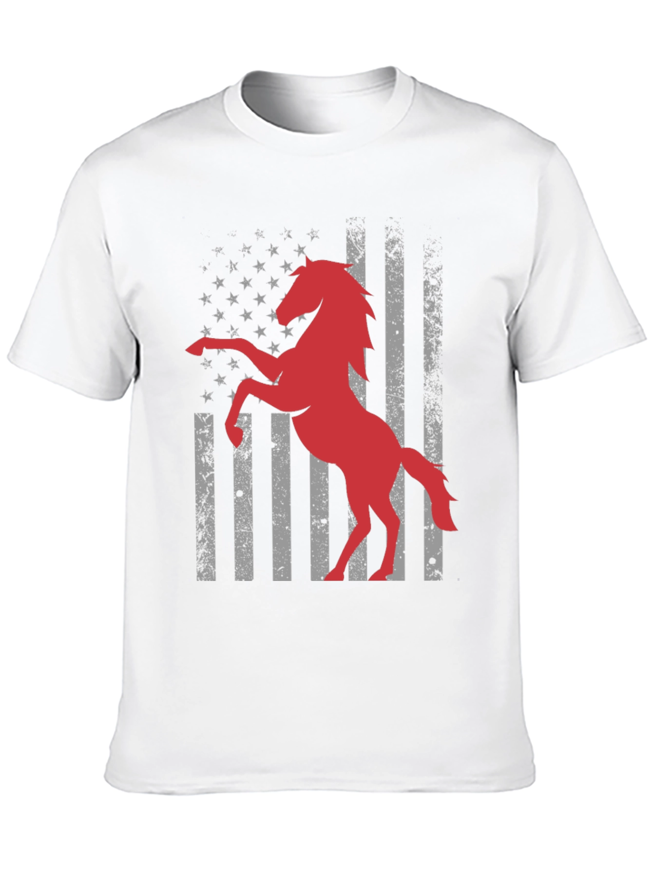 American Horse Flag T-Shirt - Black