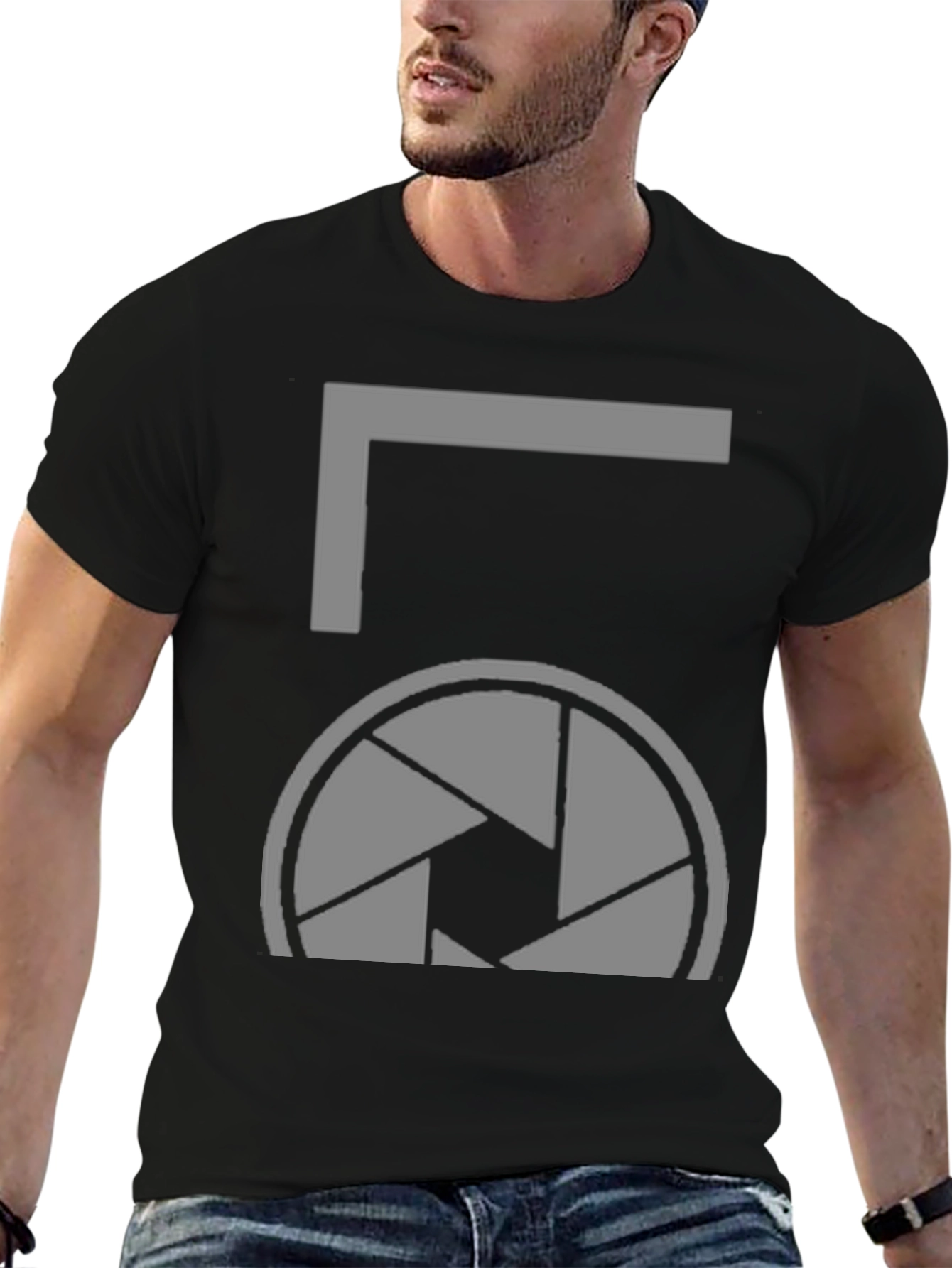 Aperture Lens T-Shirt - Black Graphic Tee