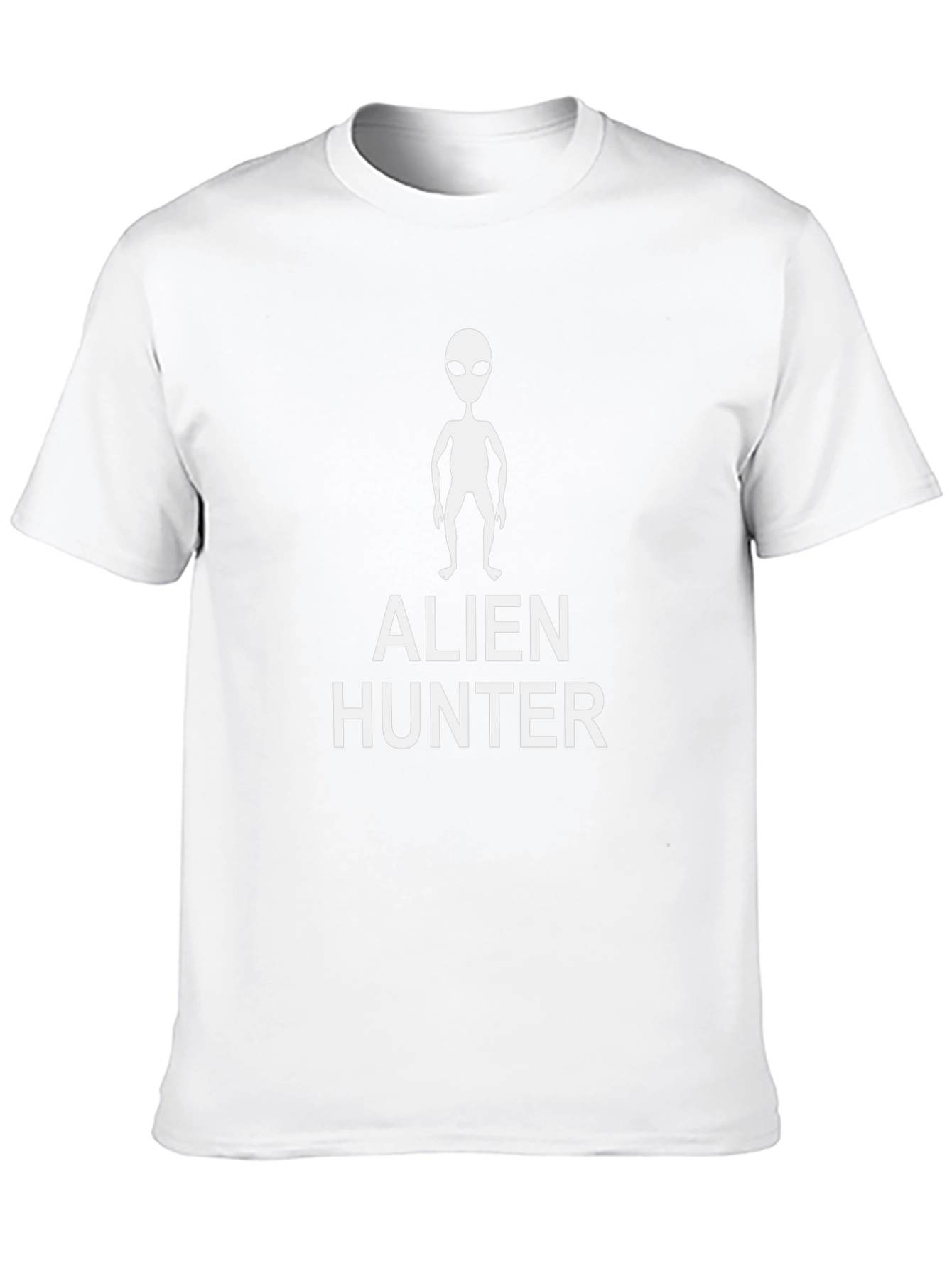 Alien Hunter Graphic Print T-Shirt - Black