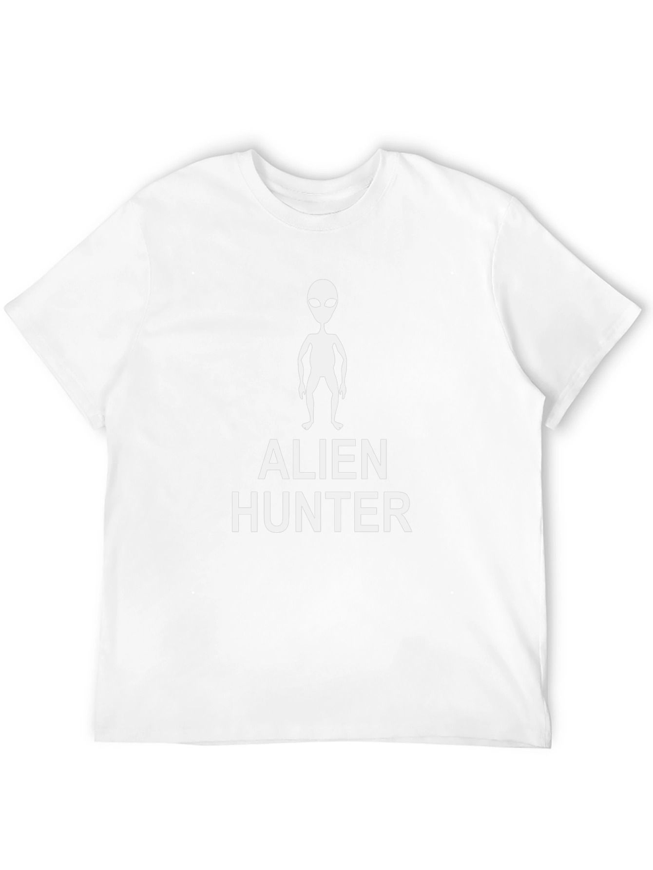 Alien Hunter Graphic Print T-Shirt - Black