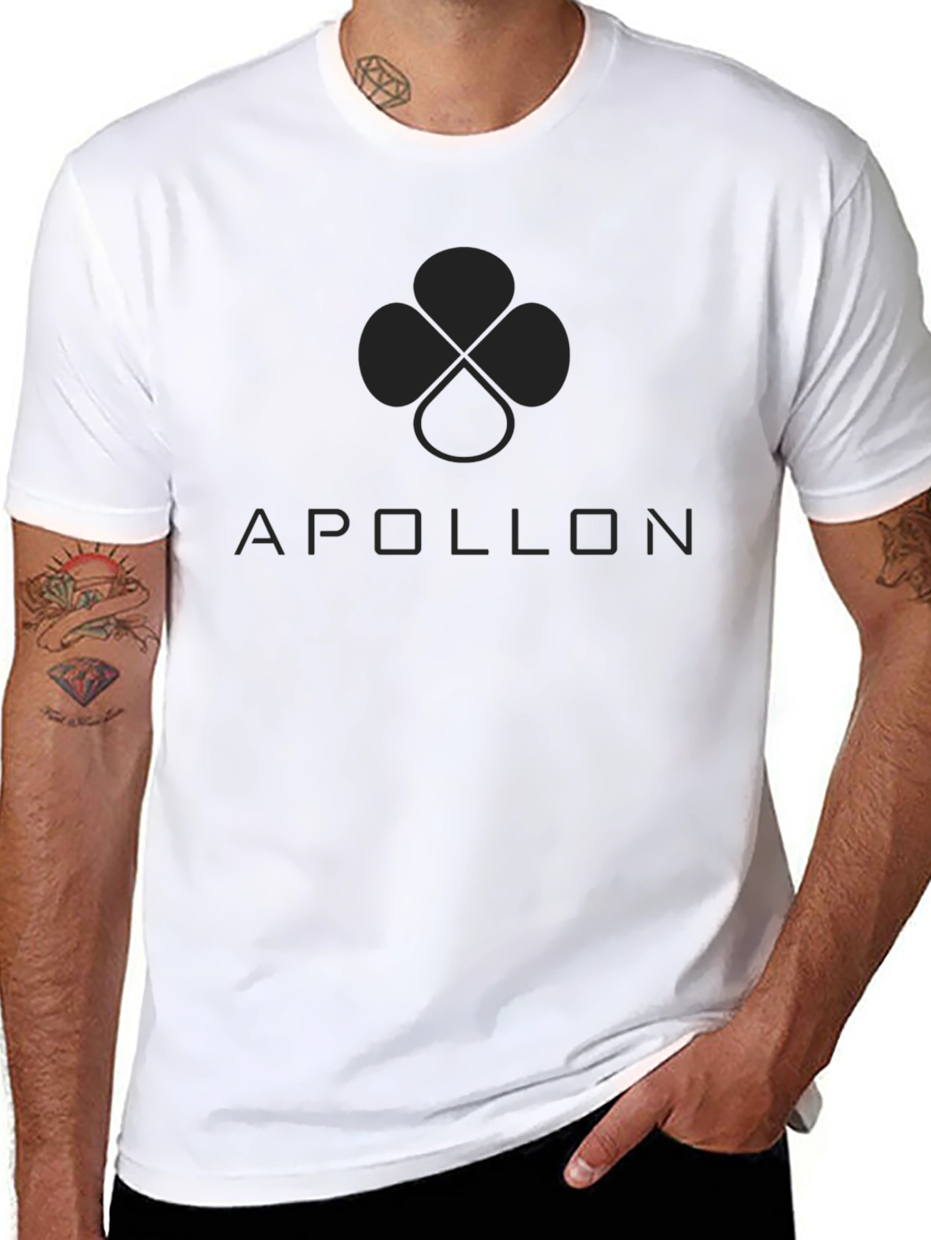 APOLLON Graphic T-Shirt - Stylish Black Tee
