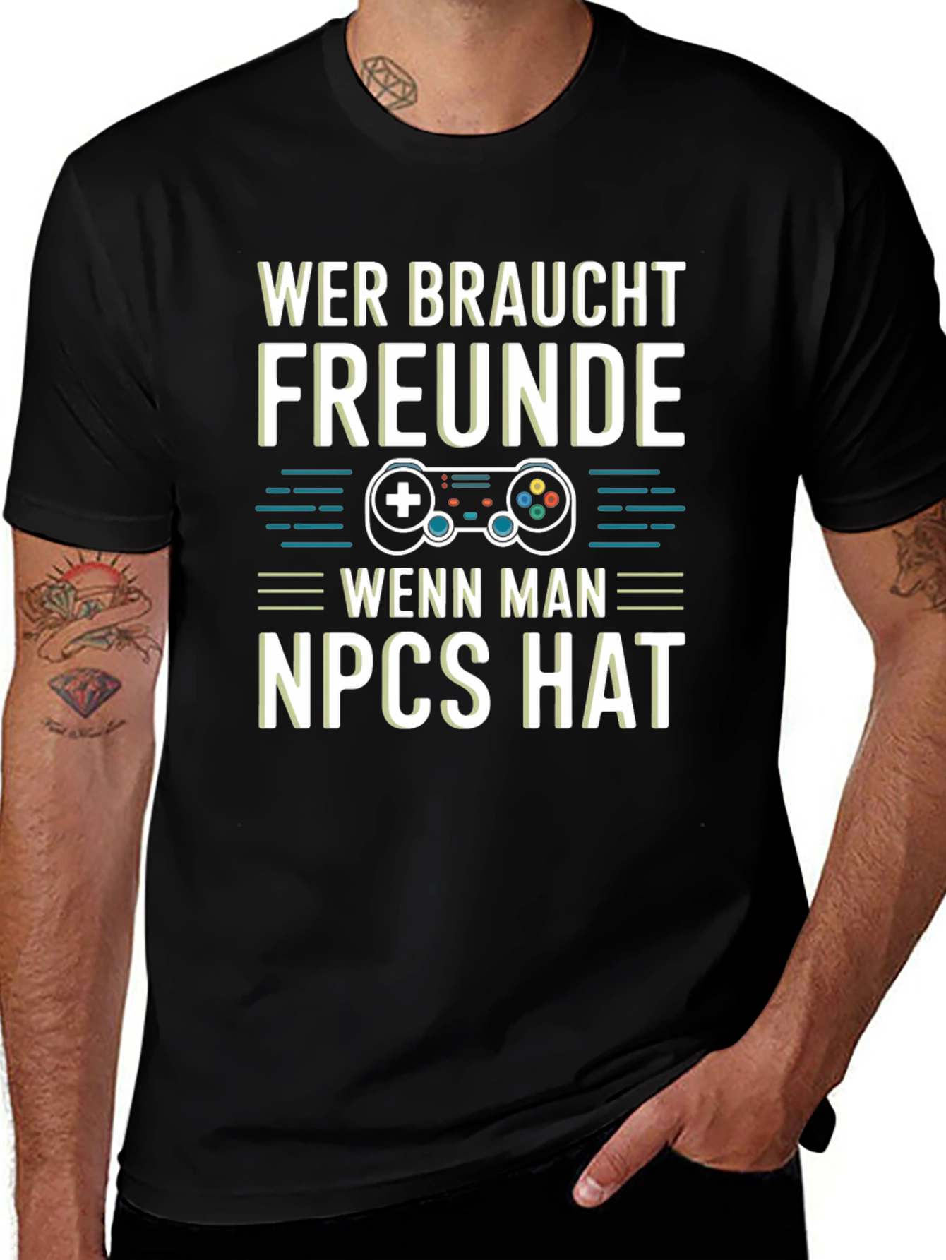Wer Braucht Freunde NPCs T-Shirt