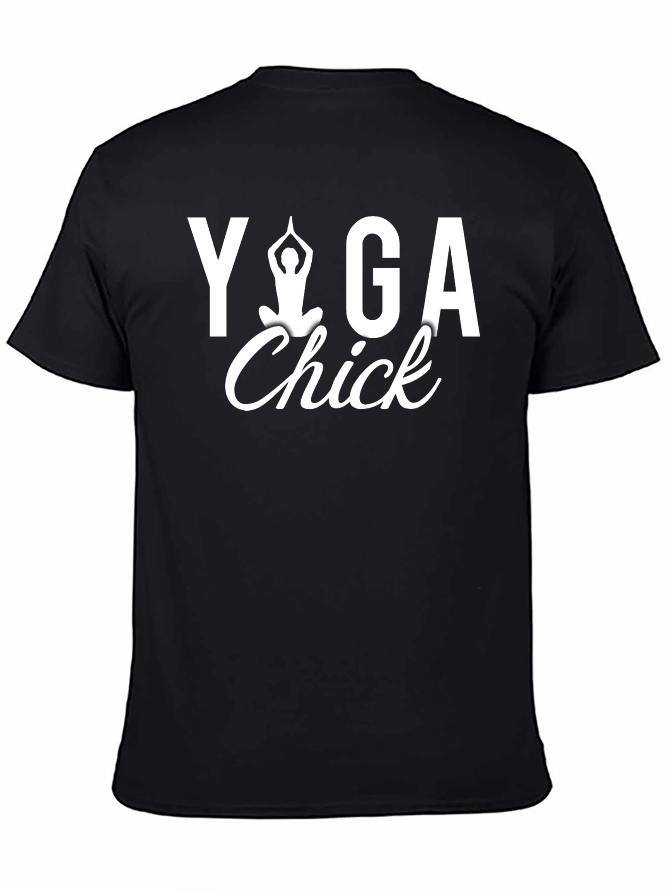 Yoga Chick T-Shirt - Black Graphic Tee