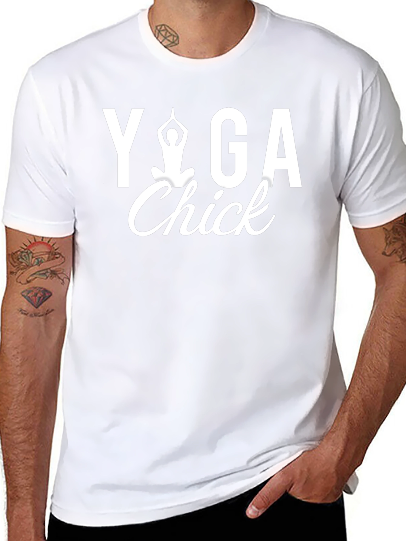 Yoga Chick T-Shirt - Black Graphic Tee