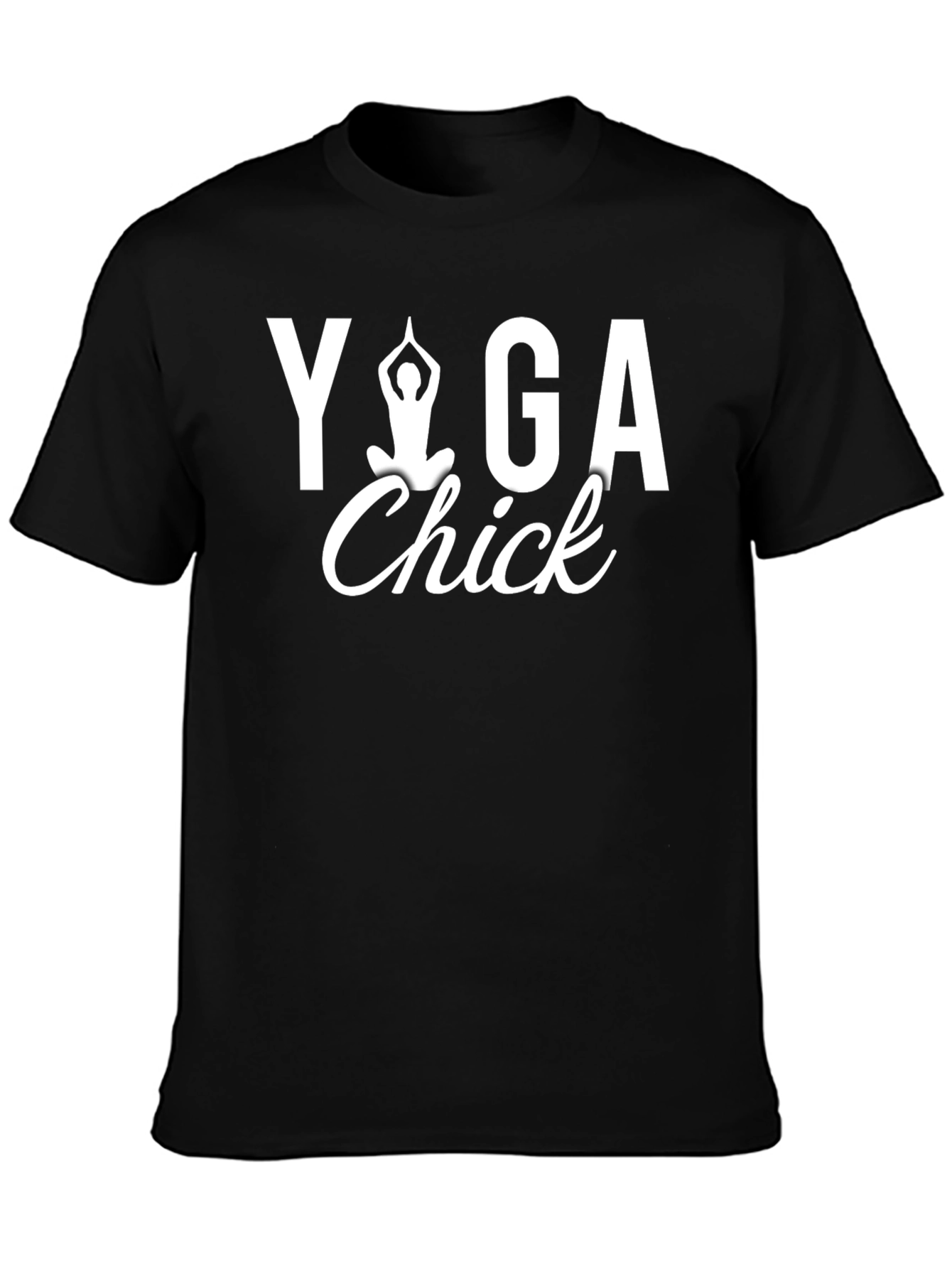 Yoga Chick T-Shirt - Black Graphic Tee