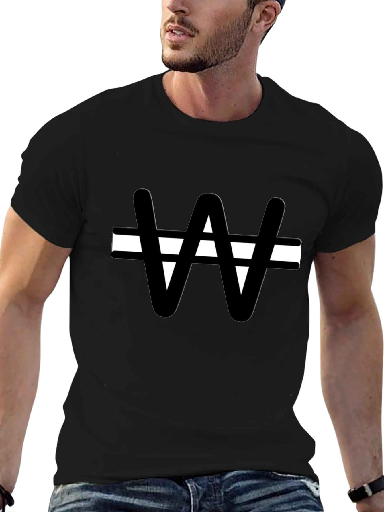 Won Symbol Graphic T-Shirt