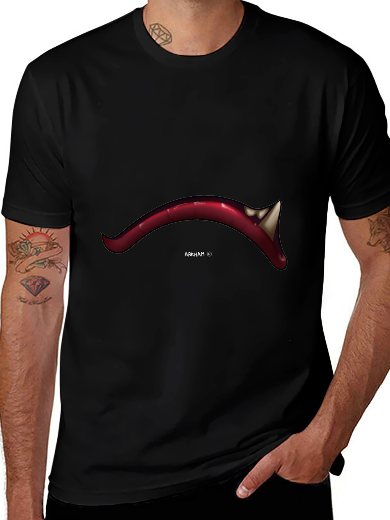 Arkham Graphic Tee - Mens Black T-Shirt