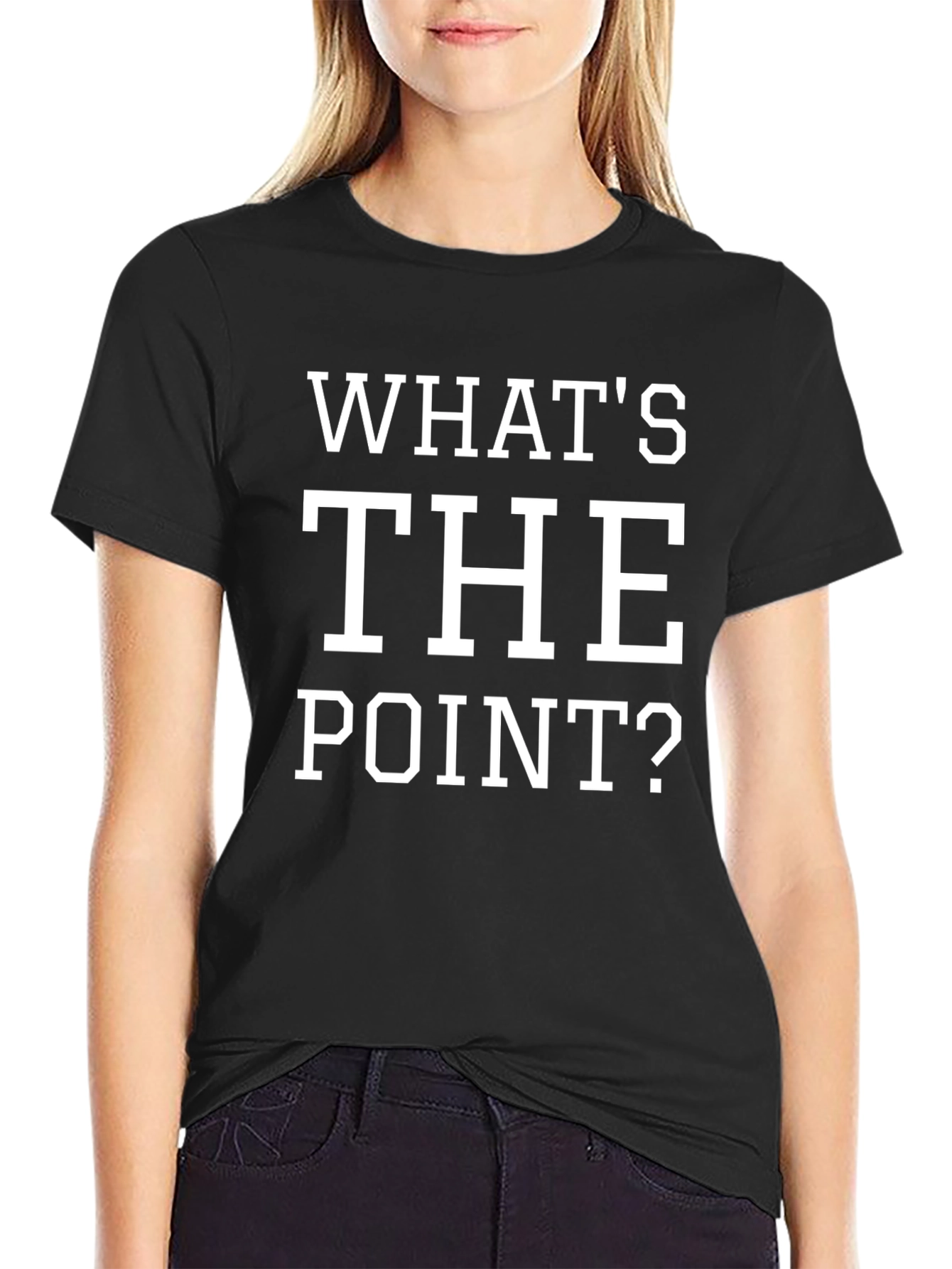 Whats The Point? Graphic Tee - Black