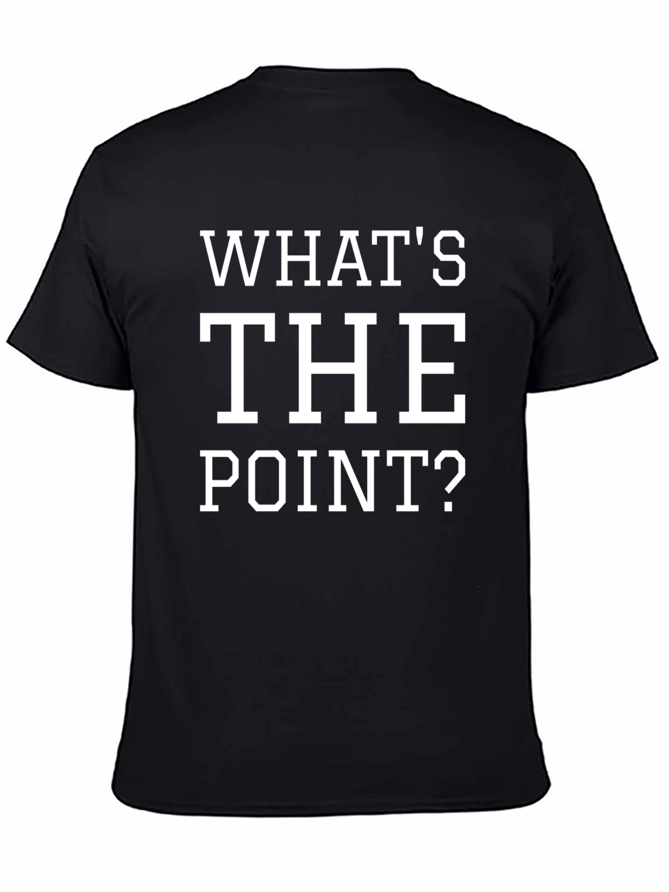 Whats The Point? Graphic Tee - Black