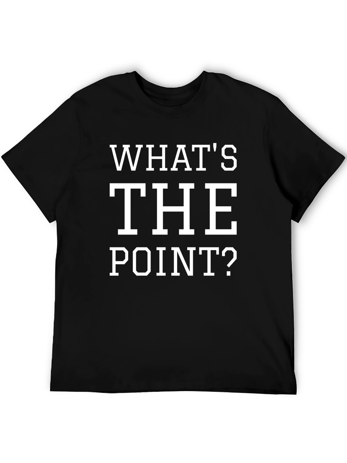 Whats The Point? Graphic Tee - Black