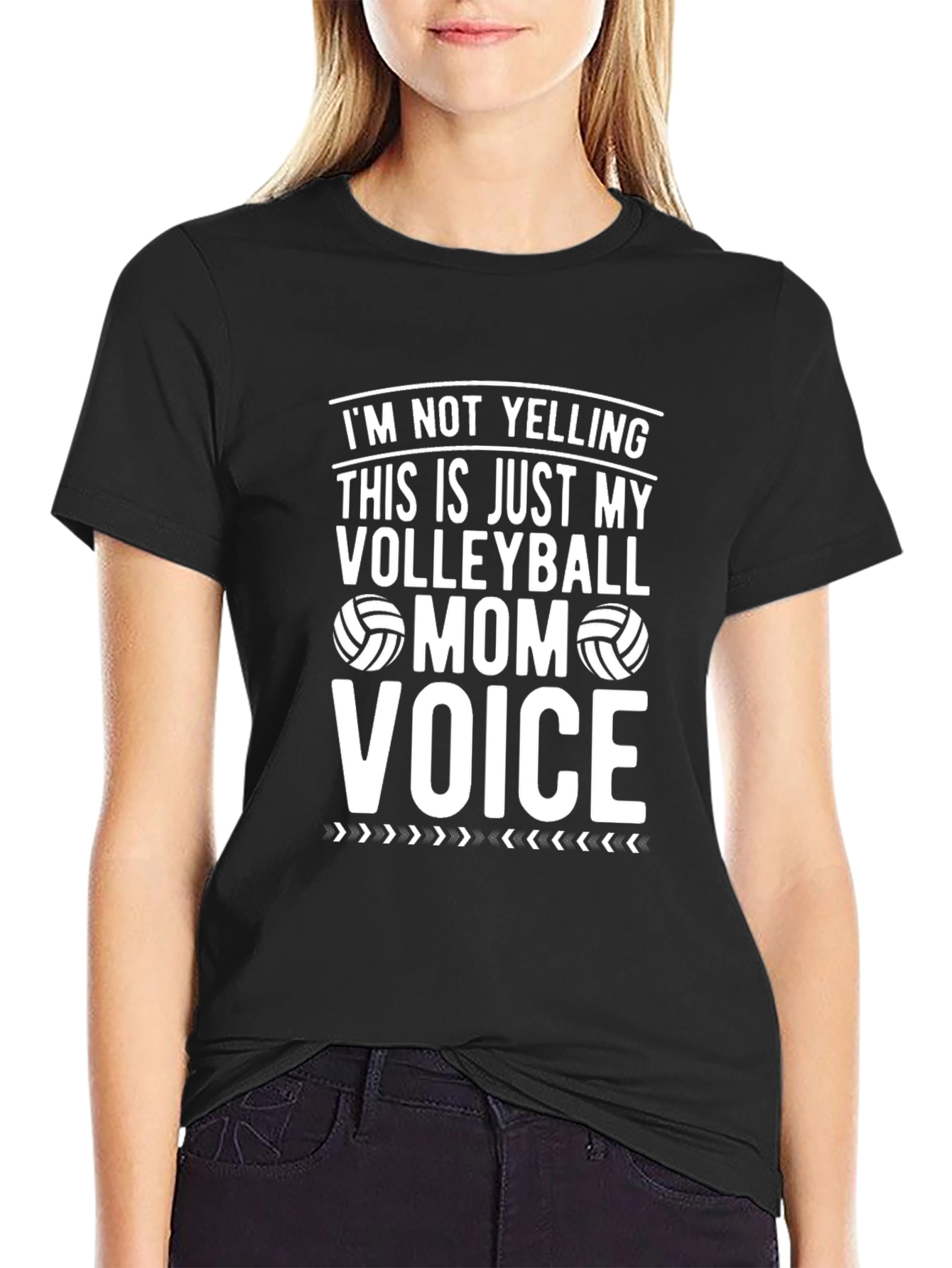 Volleyball Mom Voice T-Shirt
