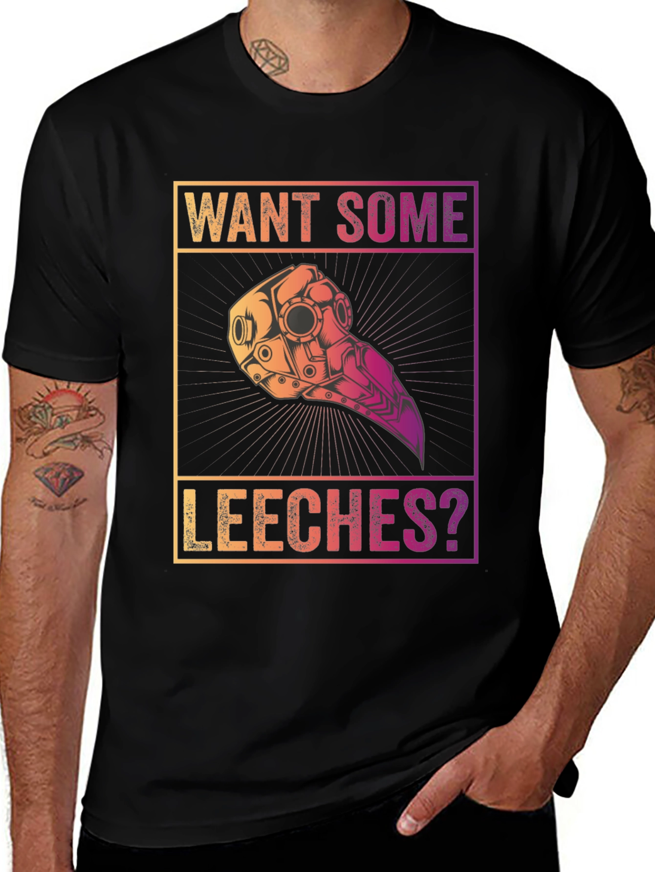 Want Some Leeches? Graphic T-Shirt - Unique Design