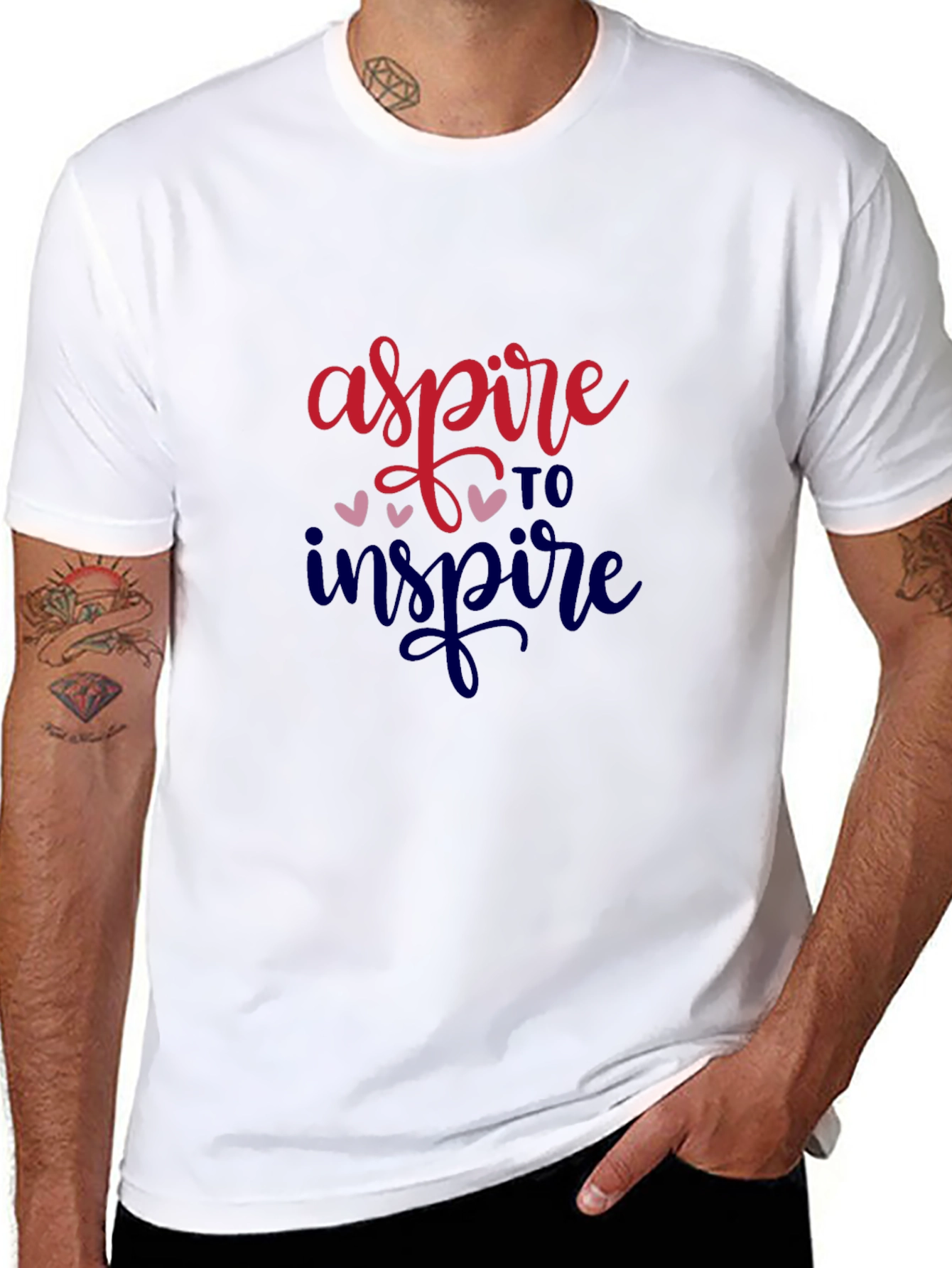 Aspire to Inspire Graphic Tee - Motivational Shirt