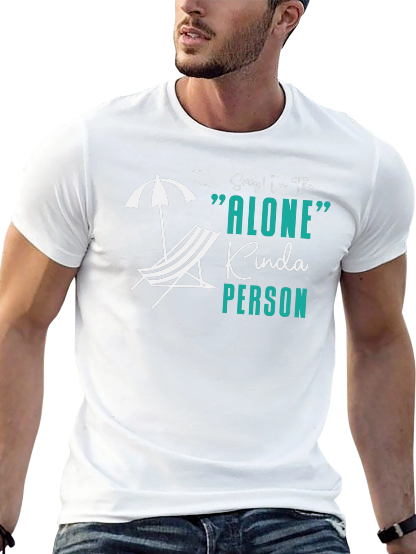 Alone Kinda Person Black T-Shirt