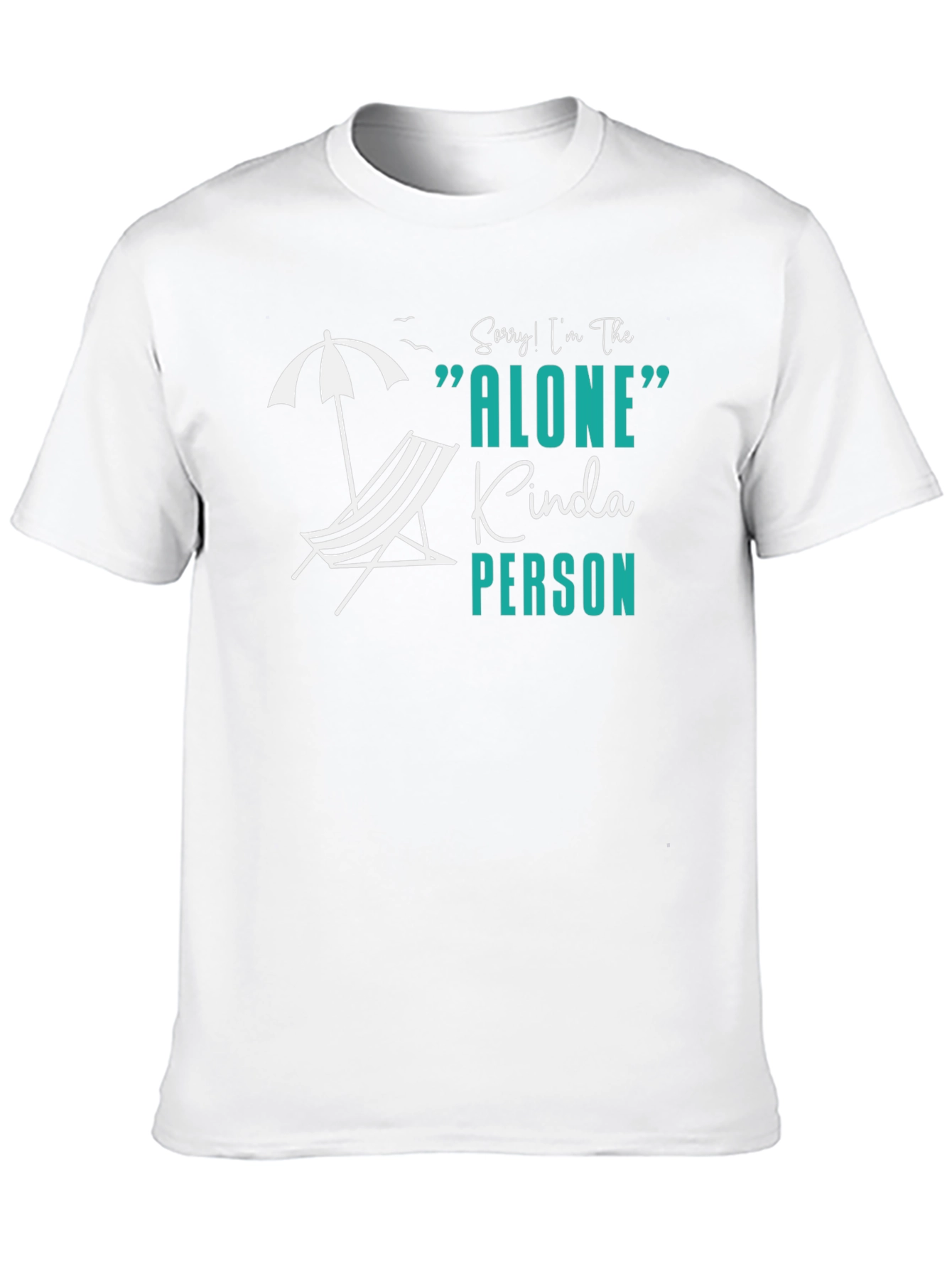 Alone Kinda Person Black T-Shirt