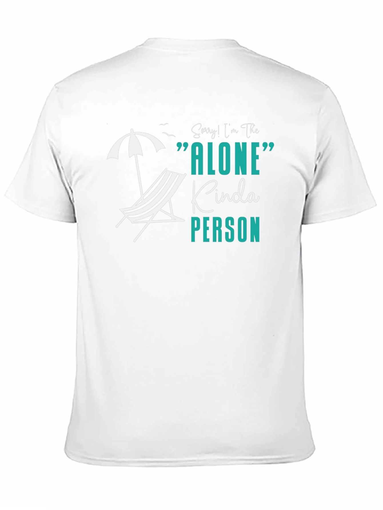 Alone Kinda Person Black T-Shirt