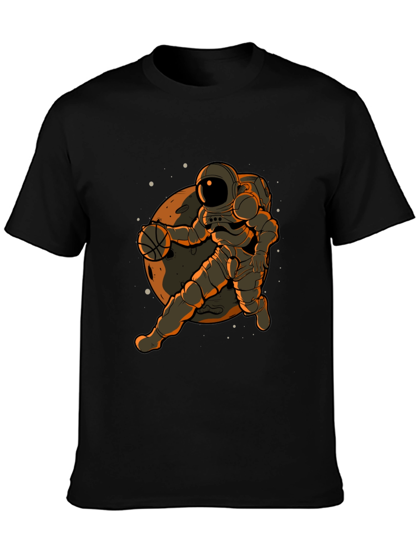 Astronaut Basketball Graphic T-Shirt