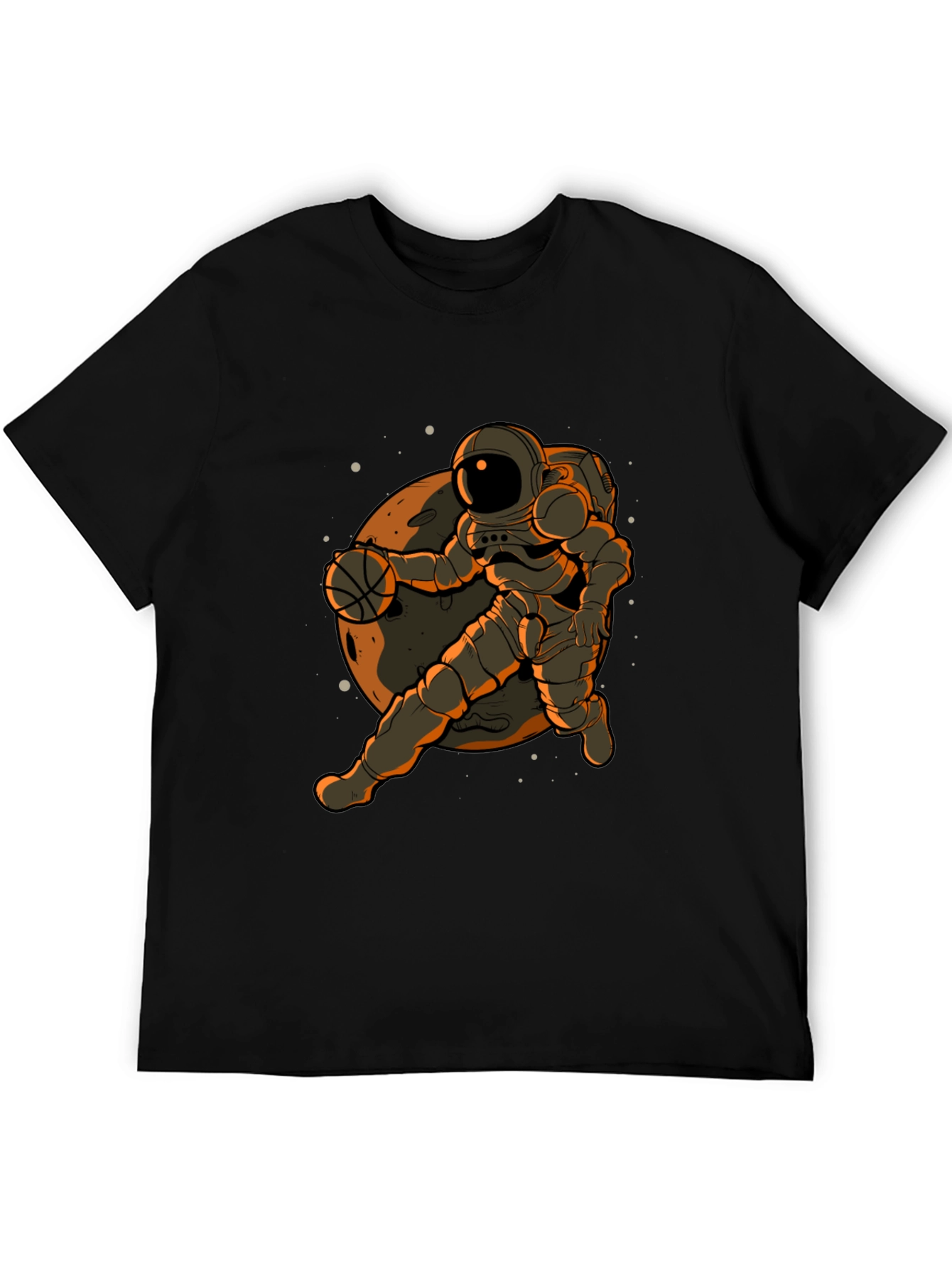 Astronaut Basketball Graphic T-Shirt
