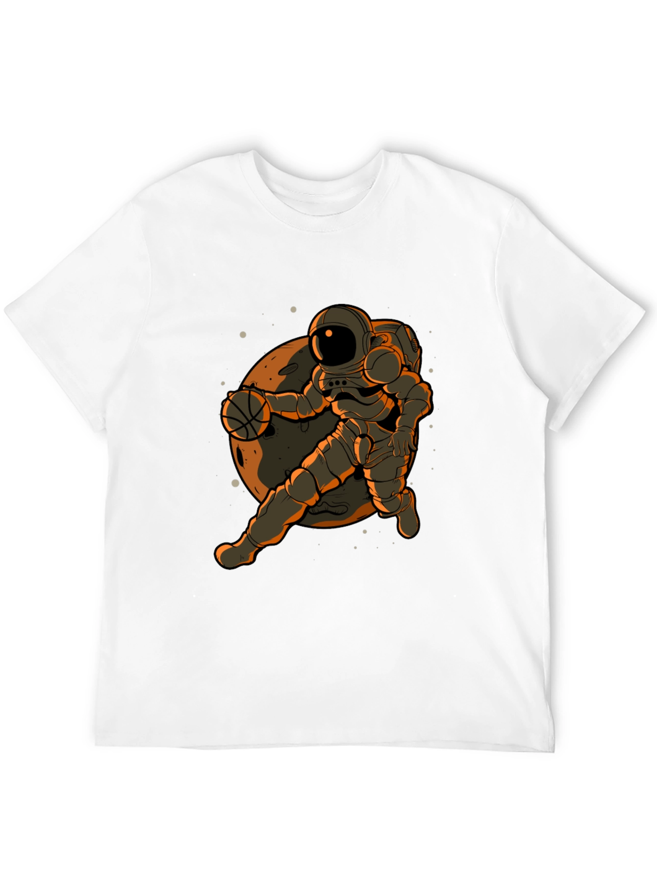 Astronaut Basketball Graphic T-Shirt