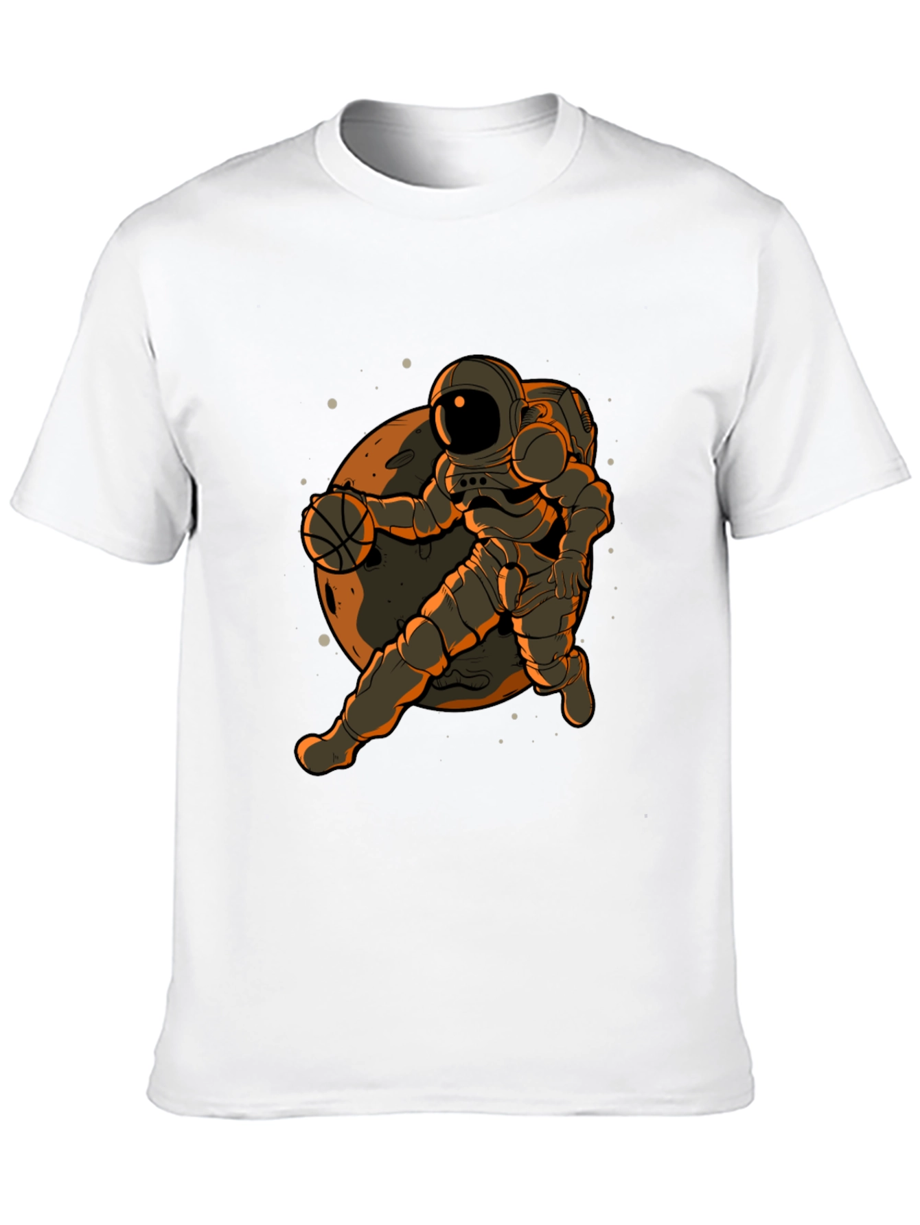 Astronaut Basketball Graphic T-Shirt