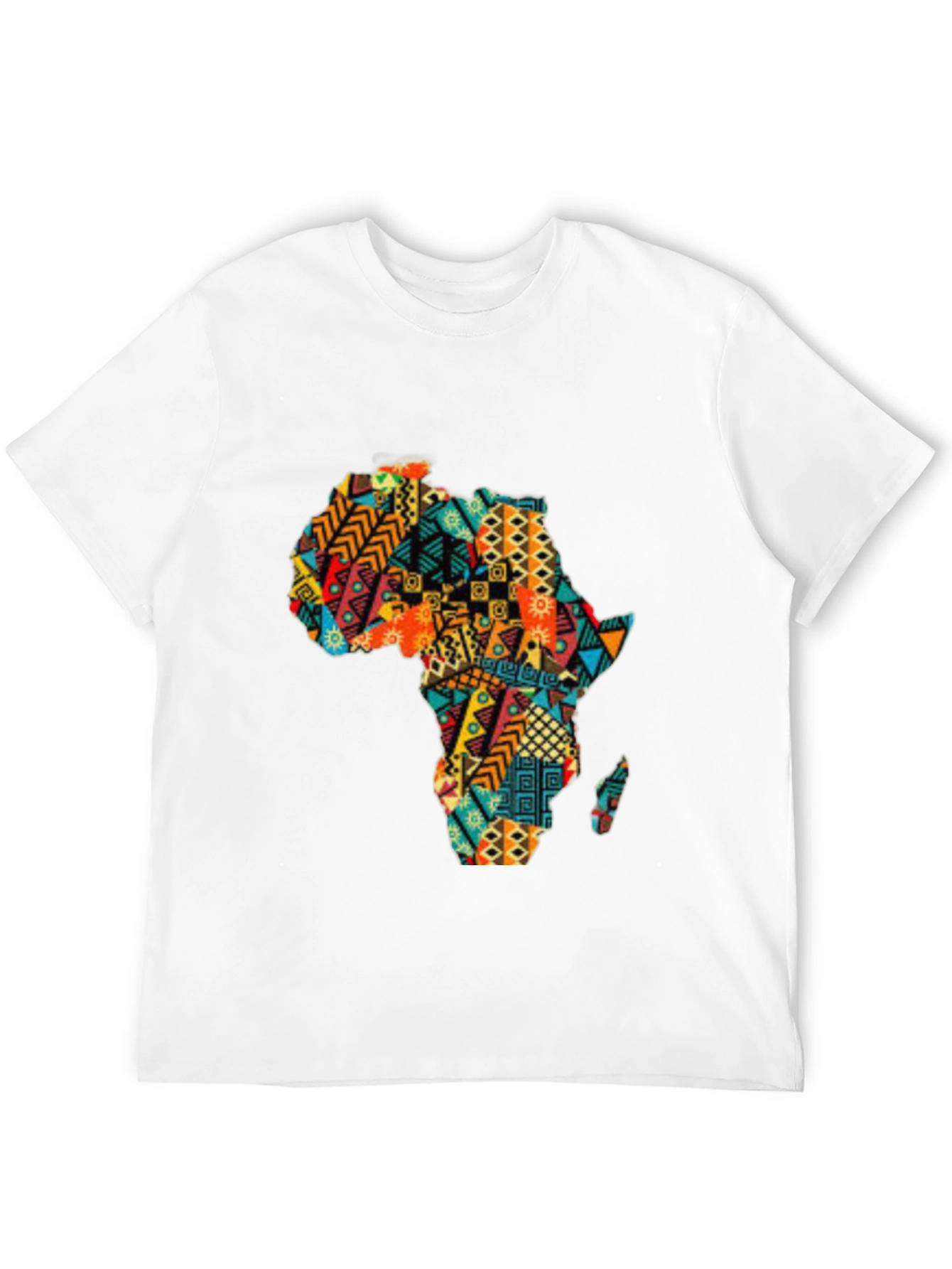 Africa Print Black T-Shirt