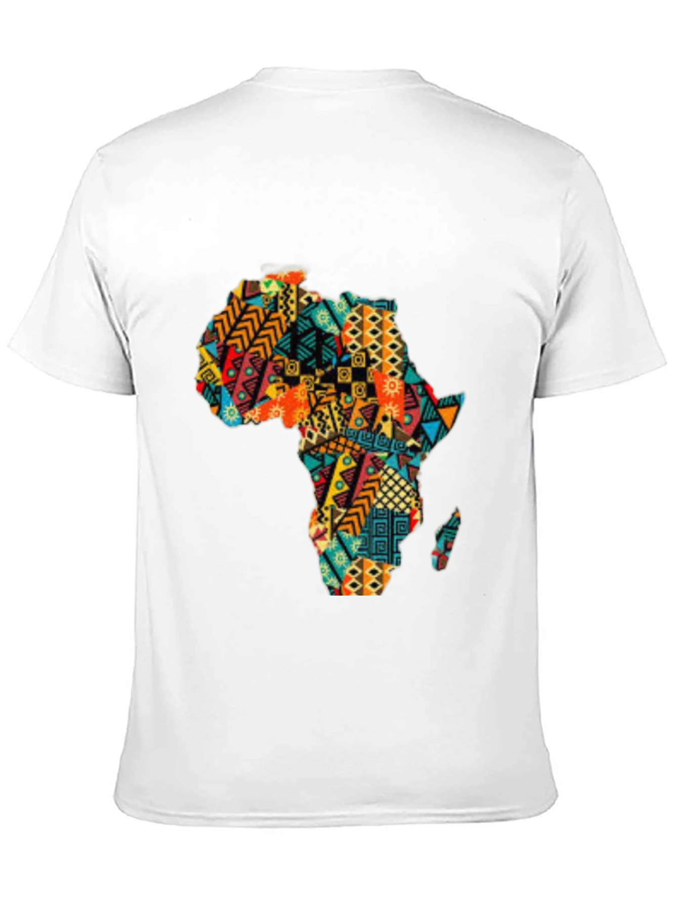 Africa Print Black T-Shirt
