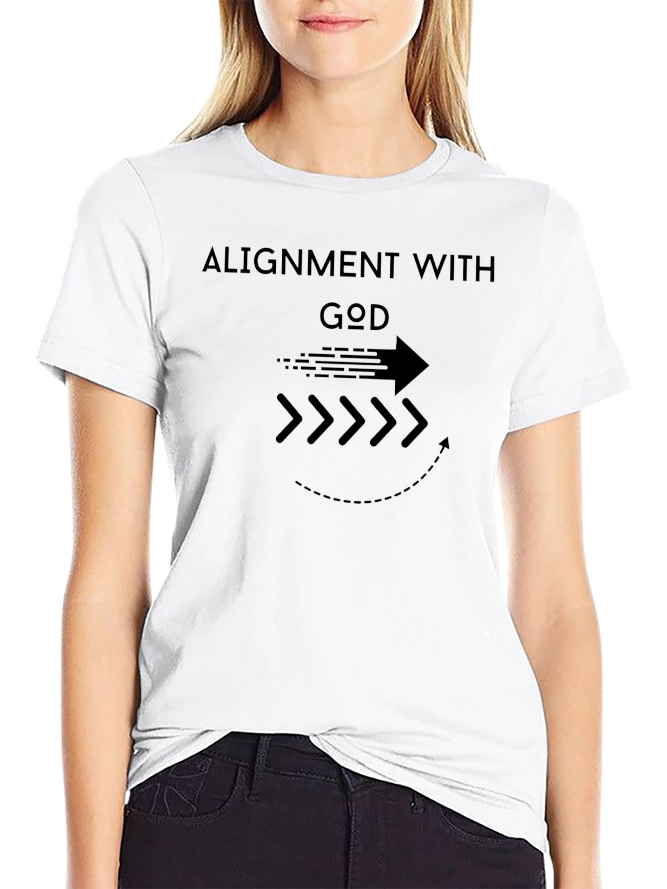 Alignment With God Black Graphic Tee