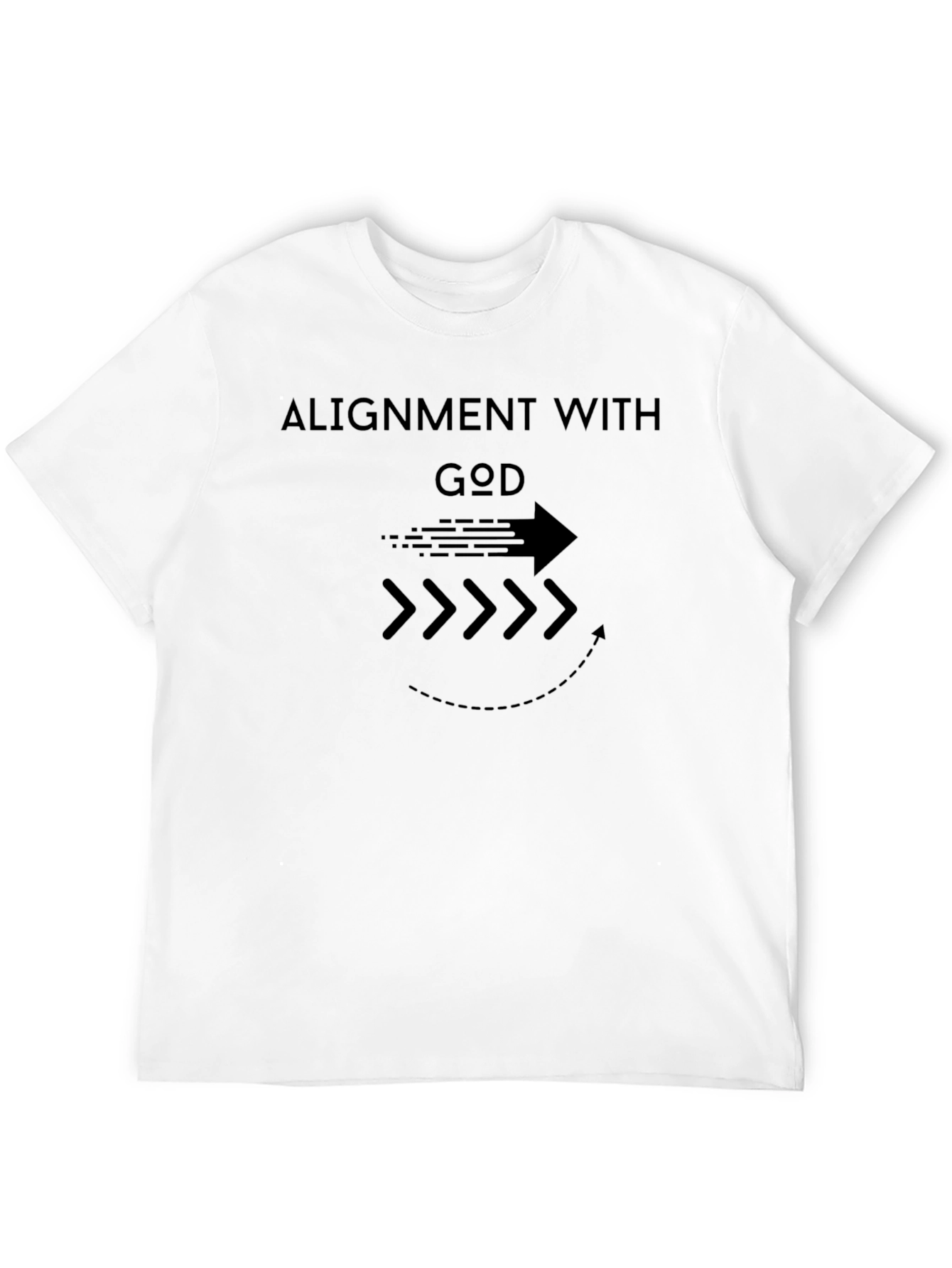 Alignment With God Black Graphic Tee