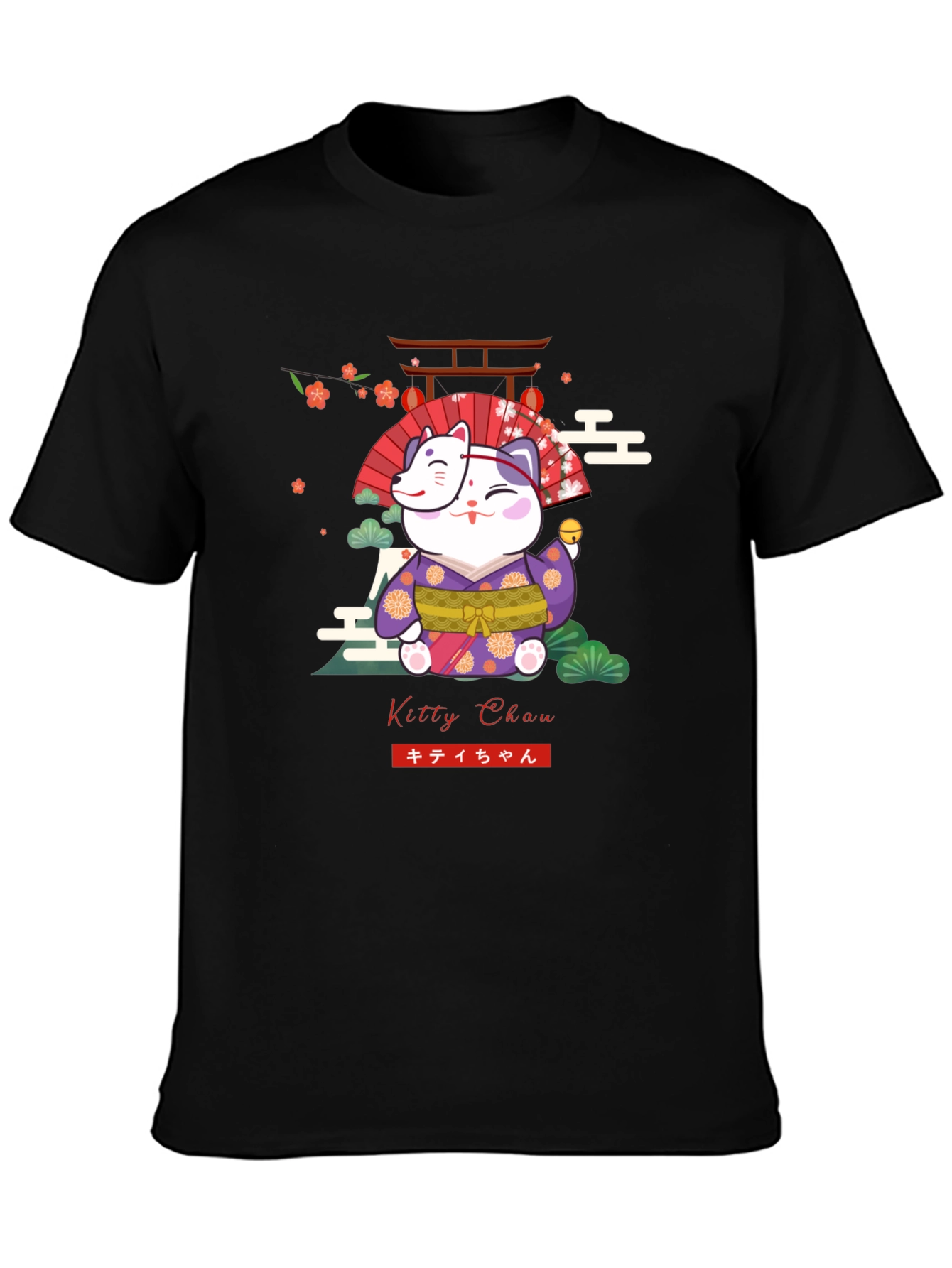 Kitty Chan T-Shirt - Maneki Neko Japanese Design