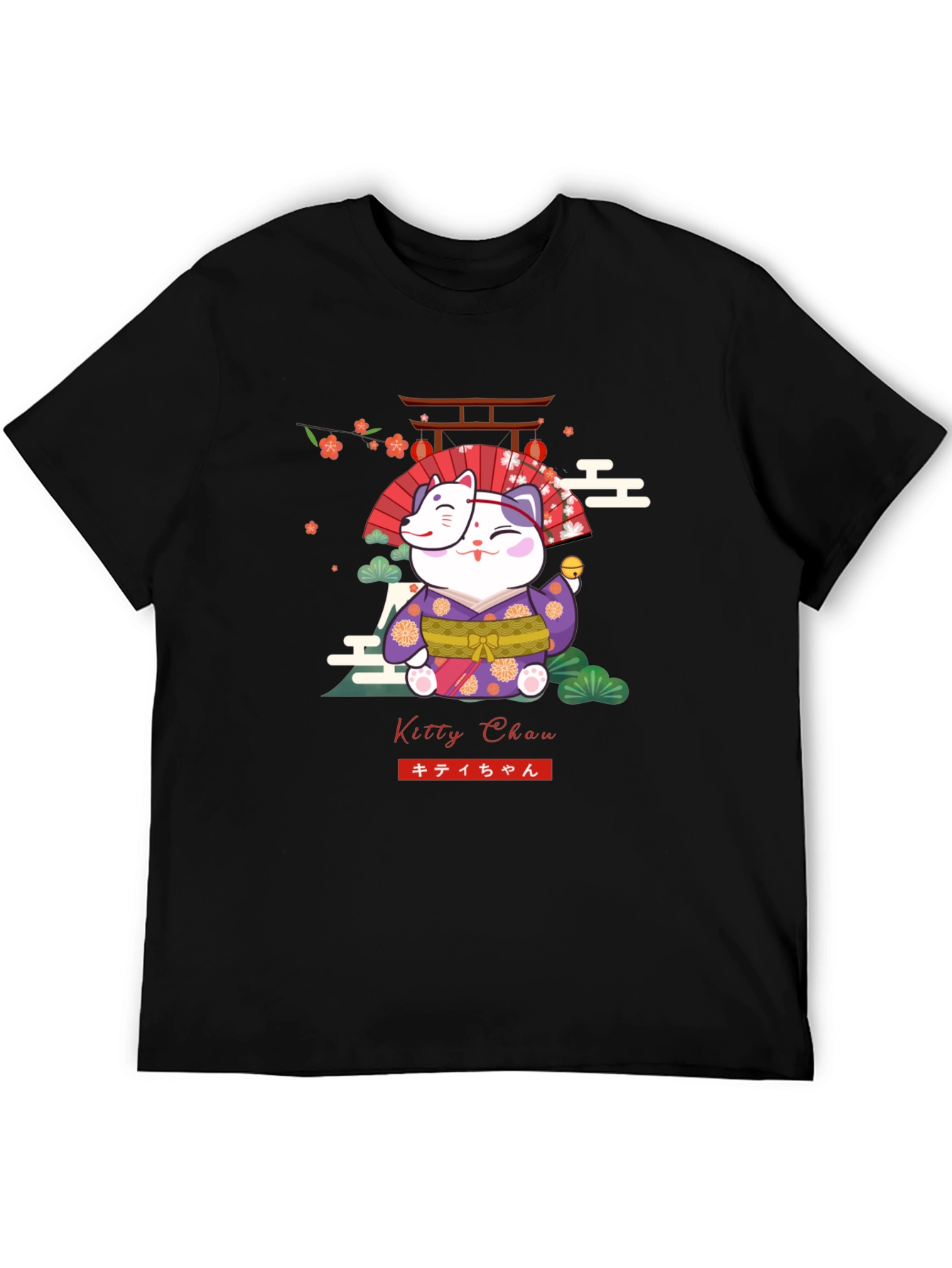 Kitty Chan T-Shirt - Maneki Neko Japanese Design