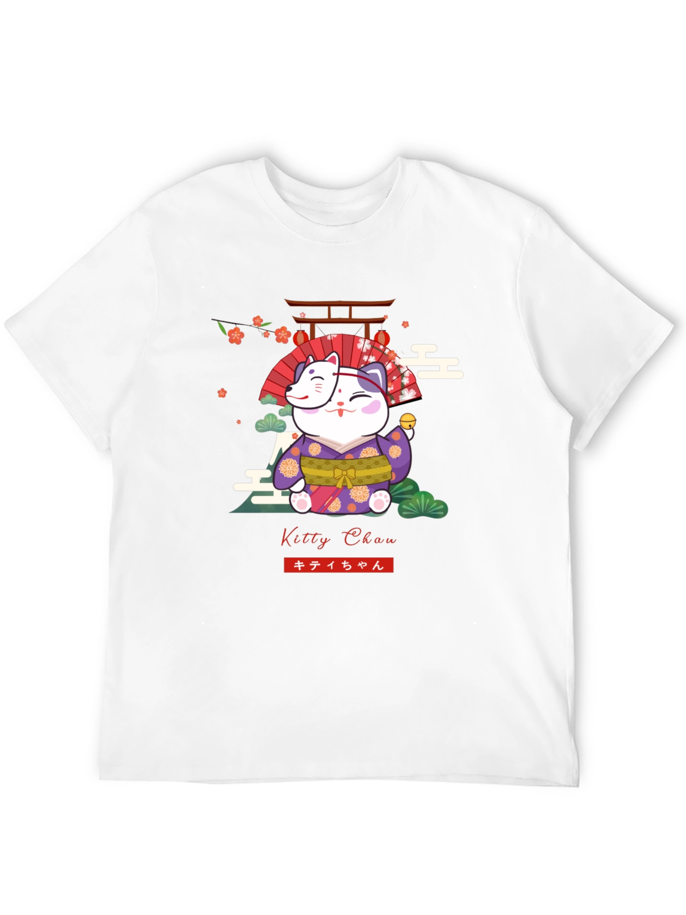 Kitty Chan T-Shirt - Maneki Neko Japanese Design